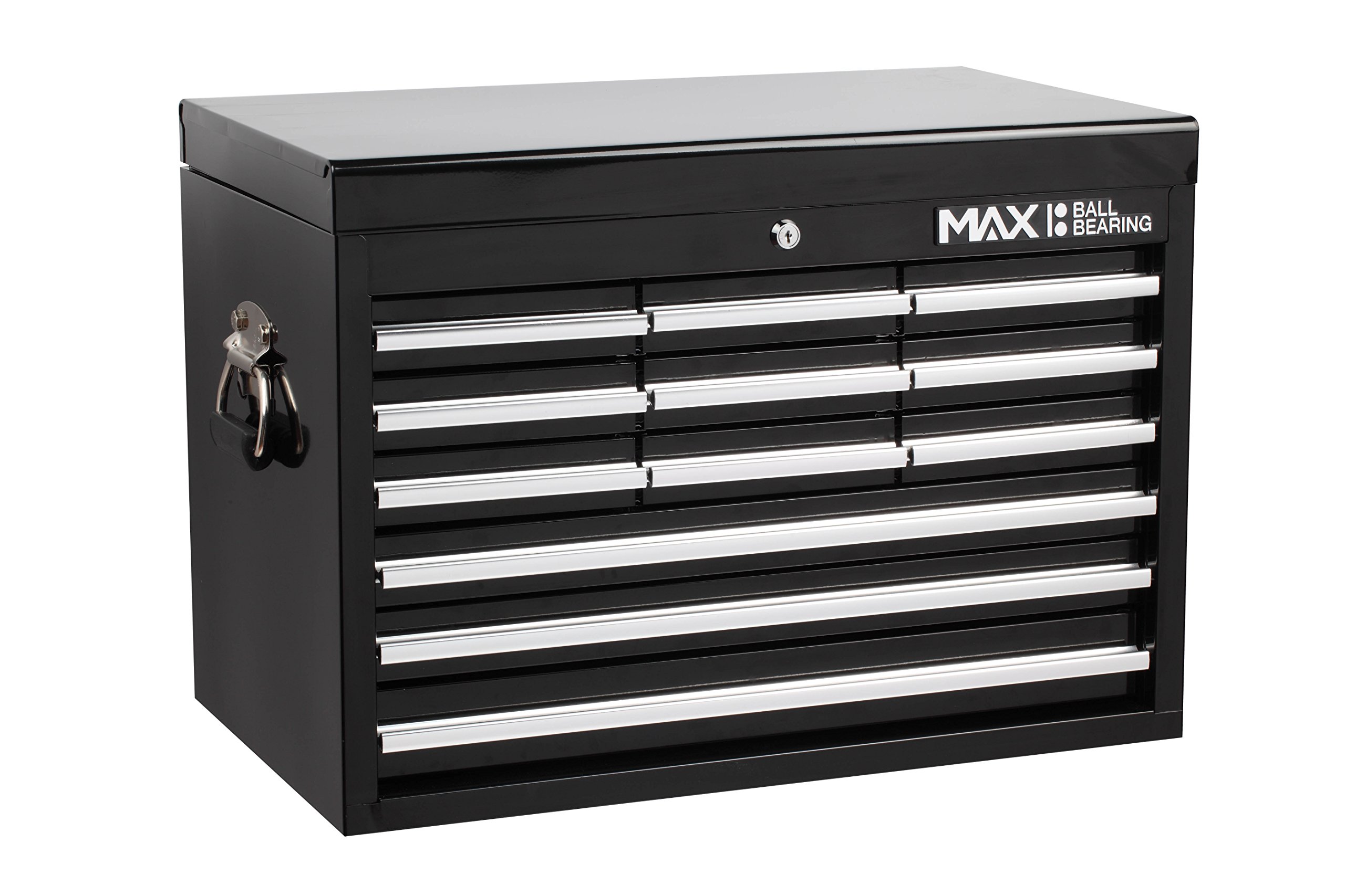 Professional 9-Drawer Metal Tool Chest in Black - Heavy Duty Garage Storage for Mechanics & DIY Enthusiasts