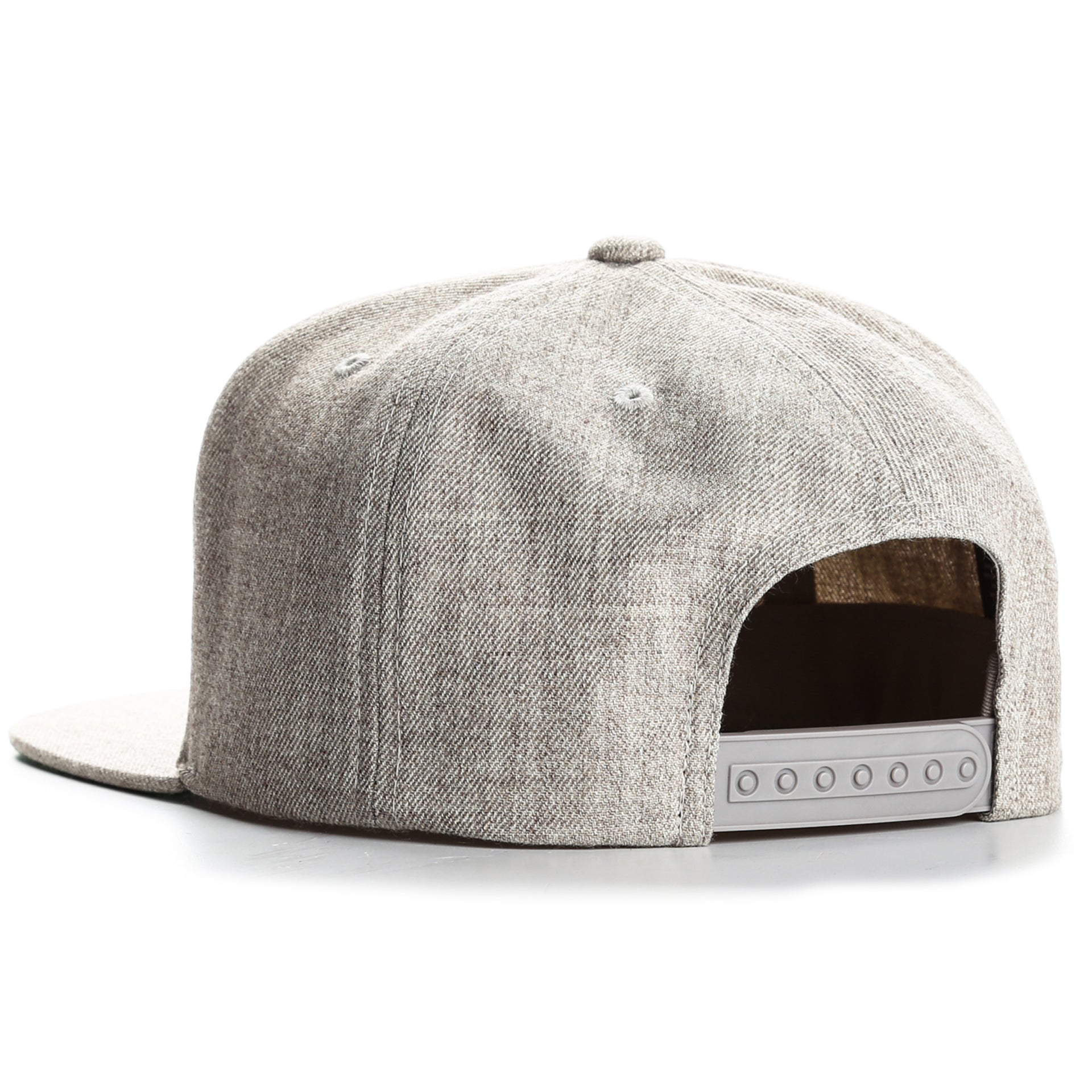 Brixton Rival Snapback Hat - Light Heather Grey Adjustable Baseball Cap for Men & Women - Perfect for Casual Wear, Street Style & Outdoor Activities