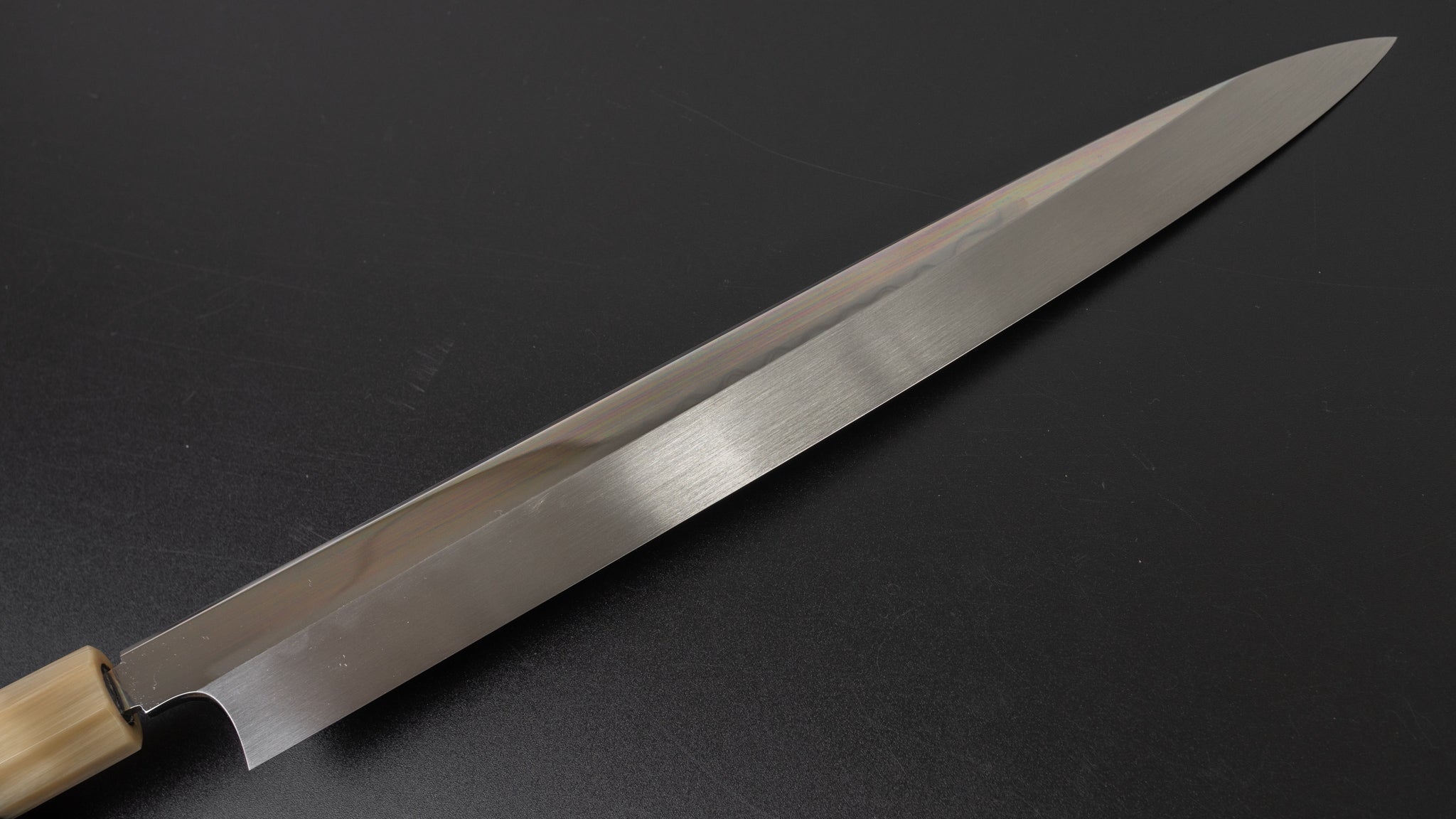 Hitohira Togashi Kambei White #1 Mizu Honyaki Yanagiba 300mm Sushi Knife with Taihei Ebony Handle & Saya (Limited Edition #004) - Premium Japanese Chef Knife for Sushi, Sashimi & Fine Slicing