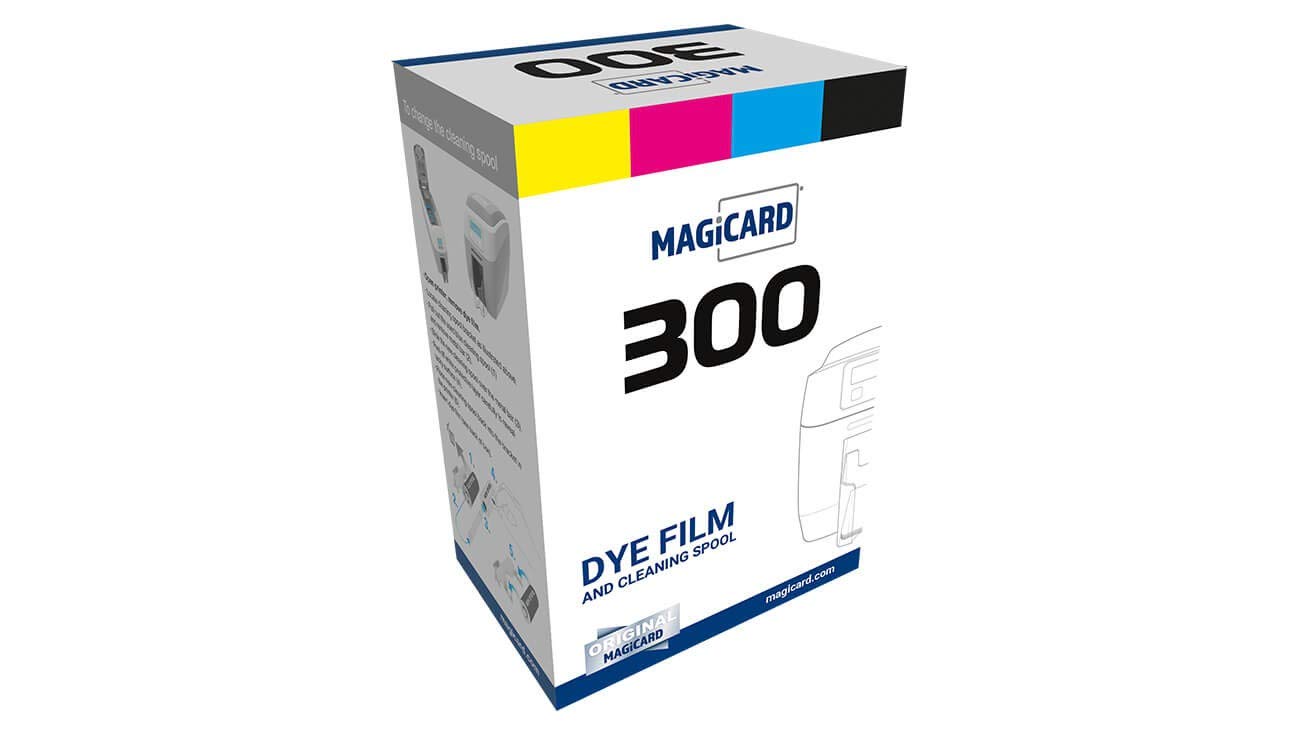 Magicard MC250YMCKOK Color Ribbon for Model 300 Printer - 250 High-Quality ID Card Printing, Perfect for Office Security, School IDs & Membership Cards