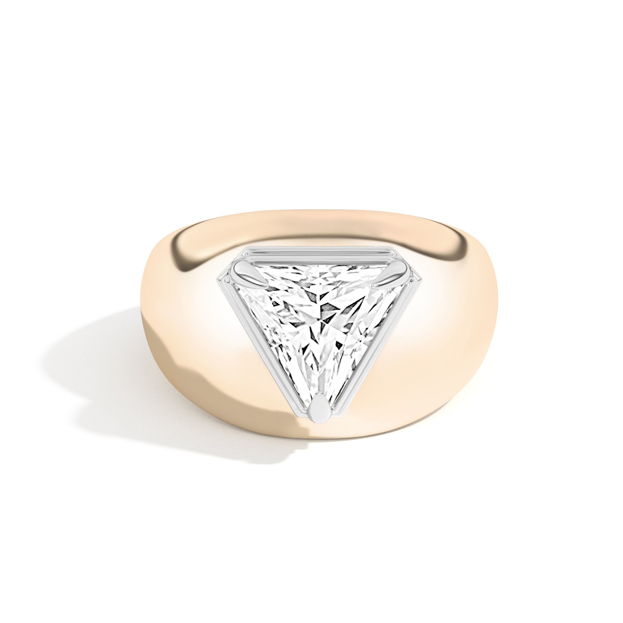 Scarpa Trilliant Double Bezel Bombe Ring - Elegant Vintage Style Cubic Zirconia Cocktail Ring for Women | Perfect for Evening Parties, Weddings, and Special Occasions