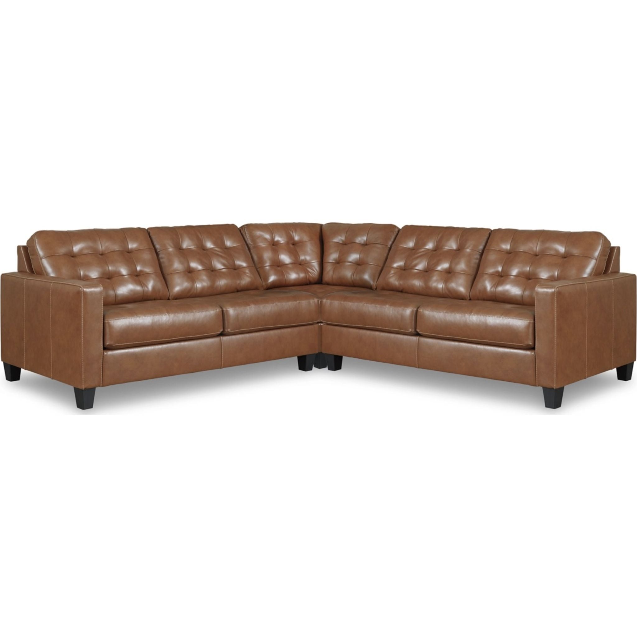 Baskove 3-Piece Sectional Sofa Set - Modern L-Shaped Couch with Reversible Chaise for Living Room, Apartment & Office - Soft Fabric Upholstery, Comfortable Seating (Gray) | Perfect for Family Gatherings, Movie Nights & Small Spaces
