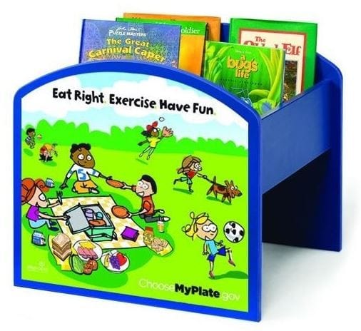 MyPlate Kinderbox - Kids Book and Media Storage Organizer for Bedroom, Playroom & Classroom - Durable & Stylish Toy Storage Solution