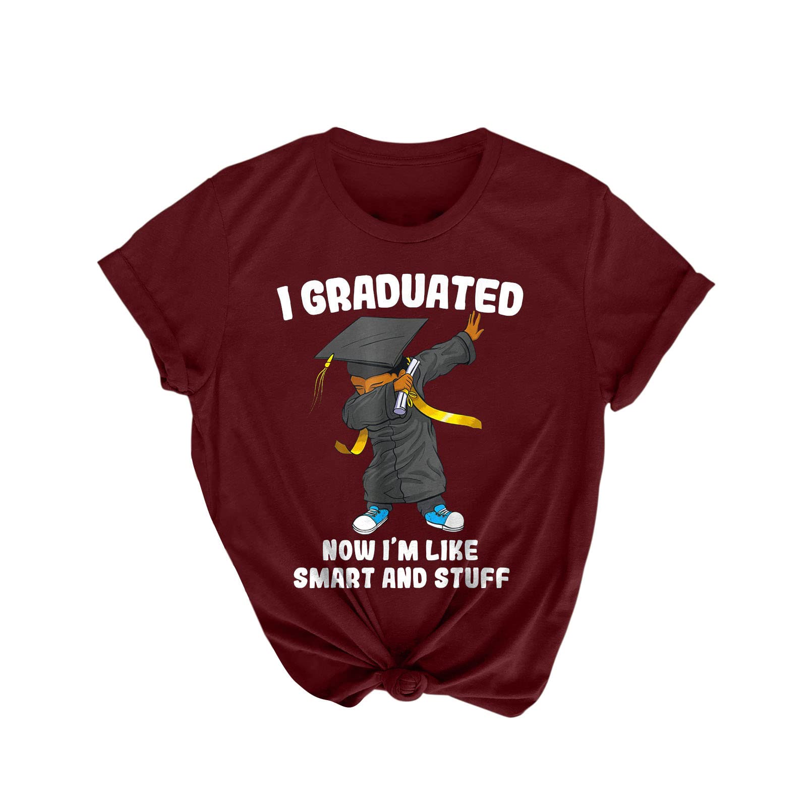 2022 Graduation Gifts for Him & Her - High School & College T-Shirt with Summer Letter Print | Short Sleeve Blouse for Women | Perfect Graduation Party & Summer Celebration Outfit