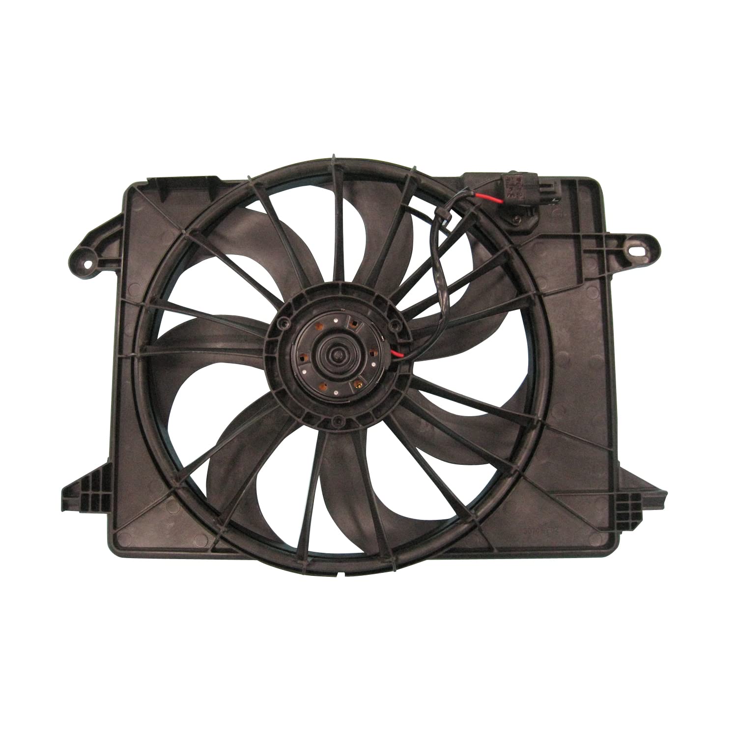 TYC 622550 Cooling Fan Assembly Replacement for 2009-2020 Chrysler 300 - High Performance Radiator Cooling Fan for Engine Overheating Protection (Perfect for Summer Driving & Heavy Traffic Conditions)