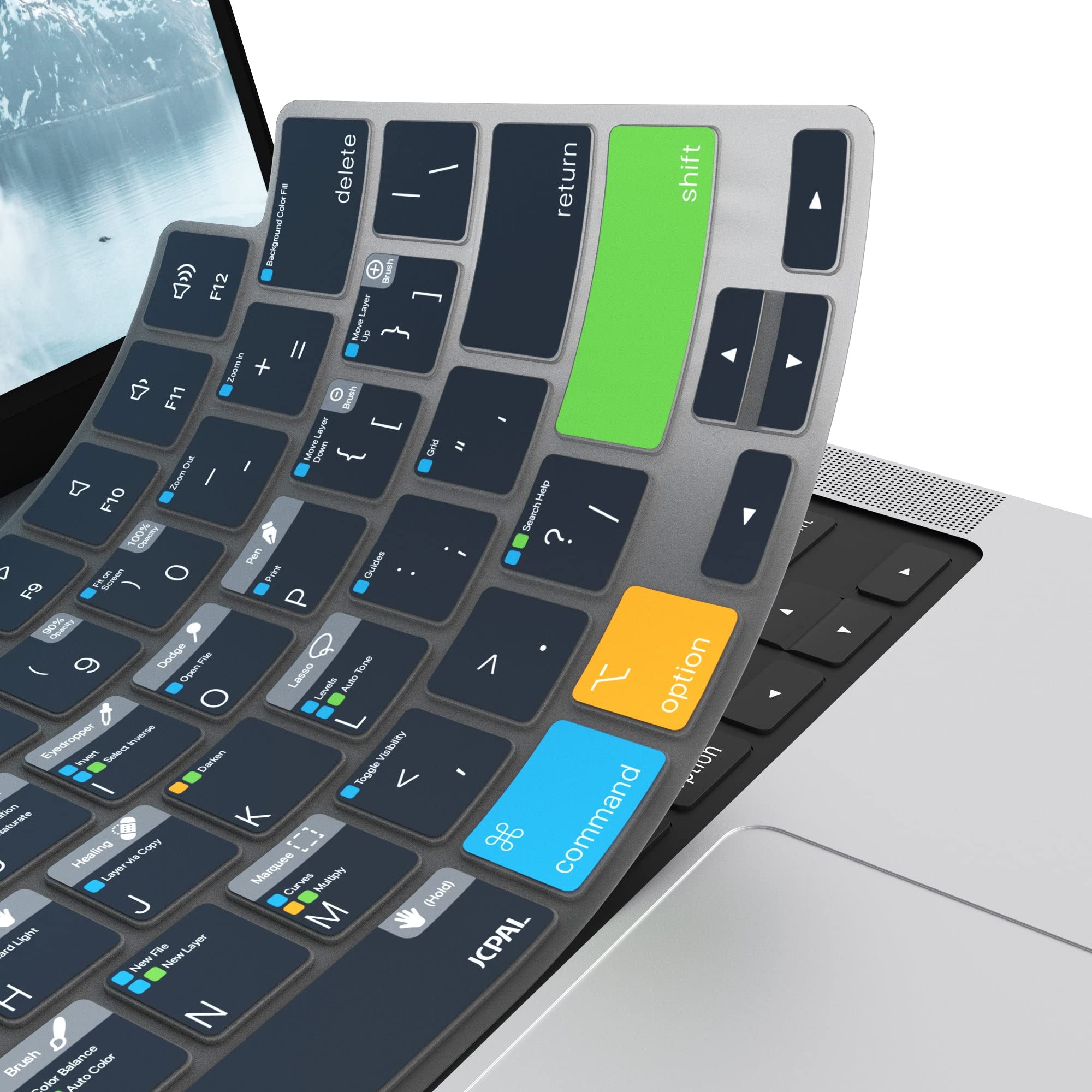 JCPal Adobe Photoshop Shortcut Keyboard Cover for MacBook Pro 14