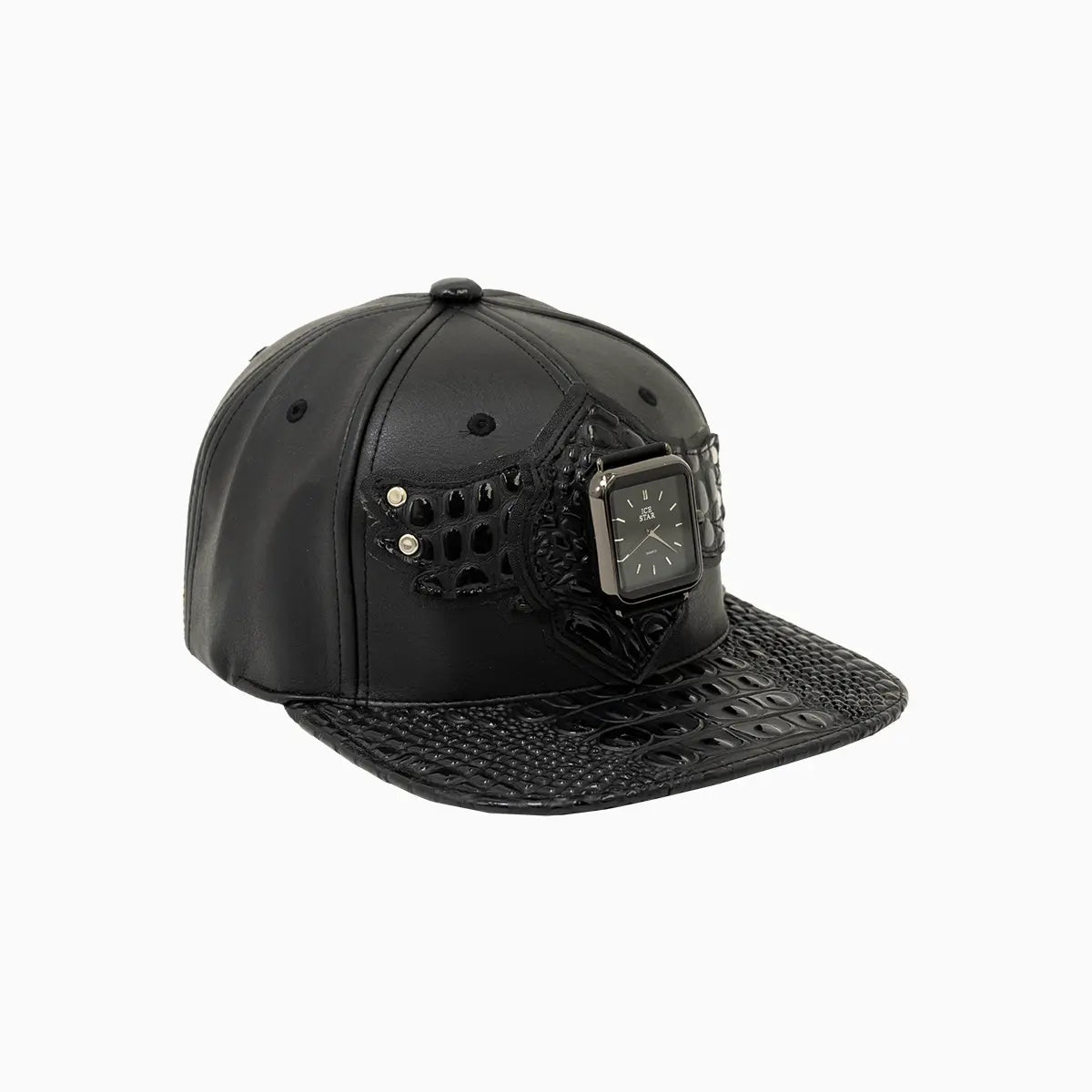 Breyer's Buck 50 Leather Watch Hat for Men - Genuine Leather Adjustable Outdoor Cap with Watch Slot - Perfect for Hunting, Fishing, and Outdoor Adventures