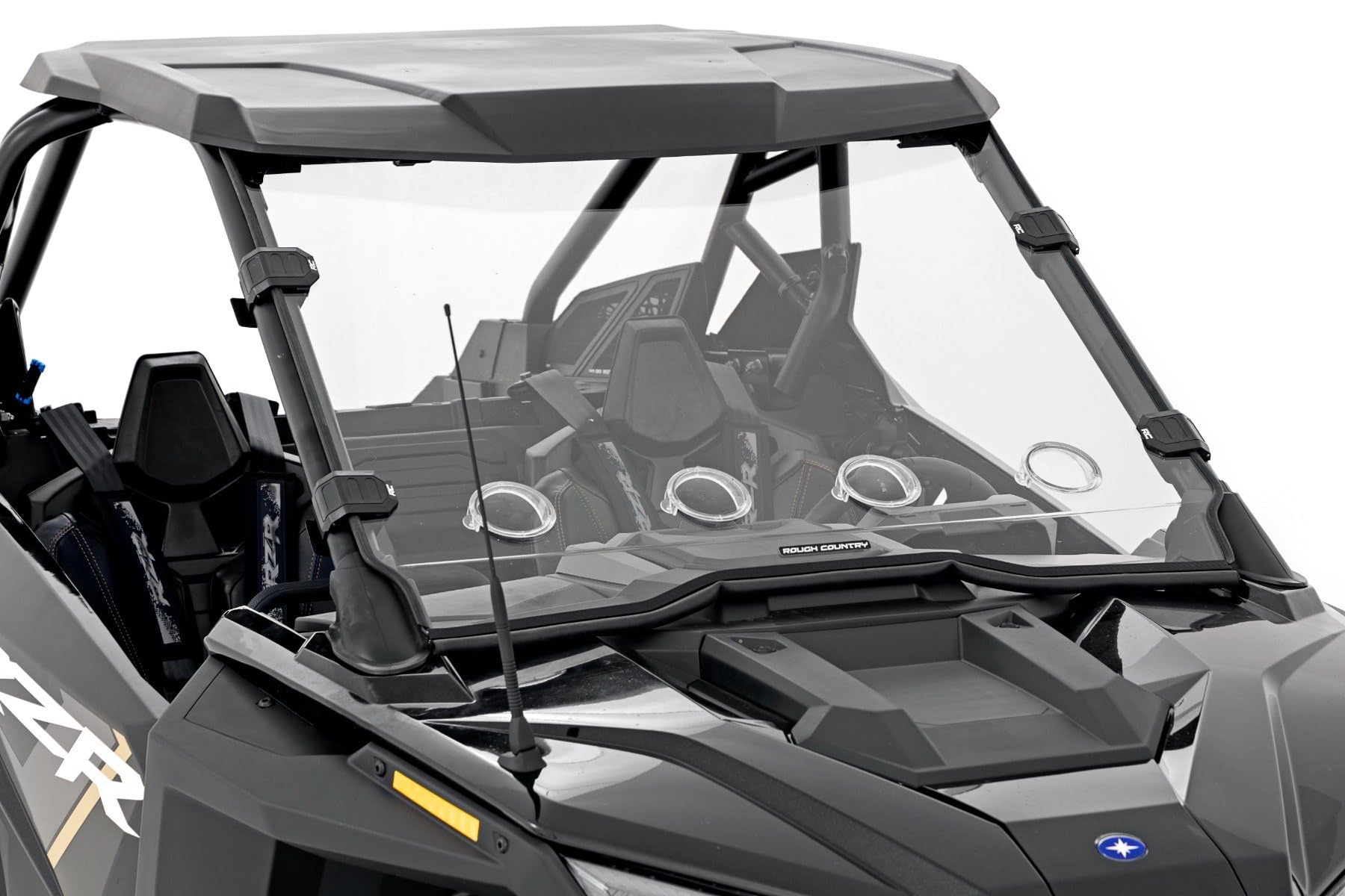 Rough Country Full Vented Windshield for Polaris RZR PRO XP 4-Seater UTV - Model 98202010 | Durable Polycarbonate Protection for Off-Road Adventures & Trail Riding