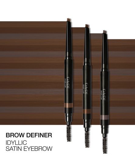 Idyllic Satin Eyebrow Pencil 600 Grey Brown - Natural Looking Eyebrow Makeup for Everyday Wear & Special Occasions