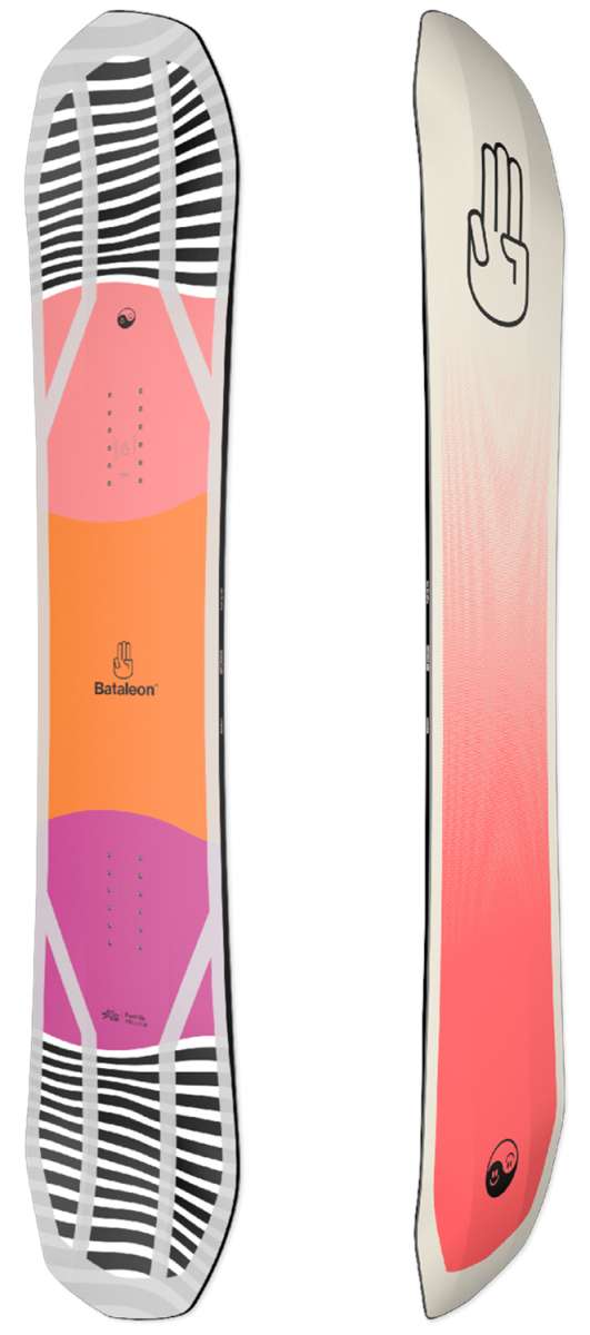Bataleon Push Up Snowboard 2022-2023 - All-Mountain Freestyle Snowboard for Men & Women | Perfect for Powder, Park & Pipe Riding