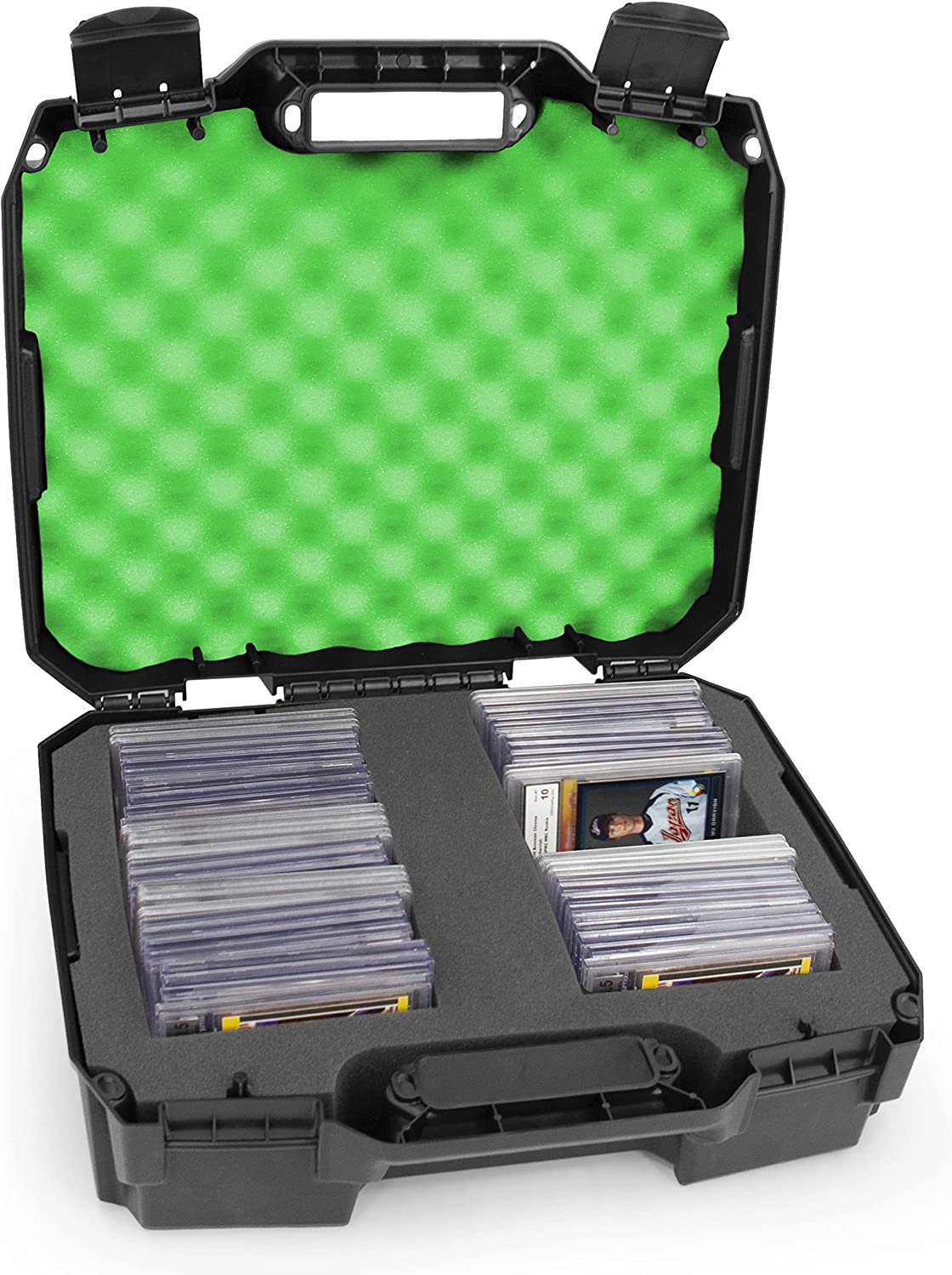 CASEMATIX Graded Card Storage Box - Holds 60+ BGS PSA SGC FGS Graded Sports Cards - Perfect for Collectors, Trading Card Protection & Display Organization