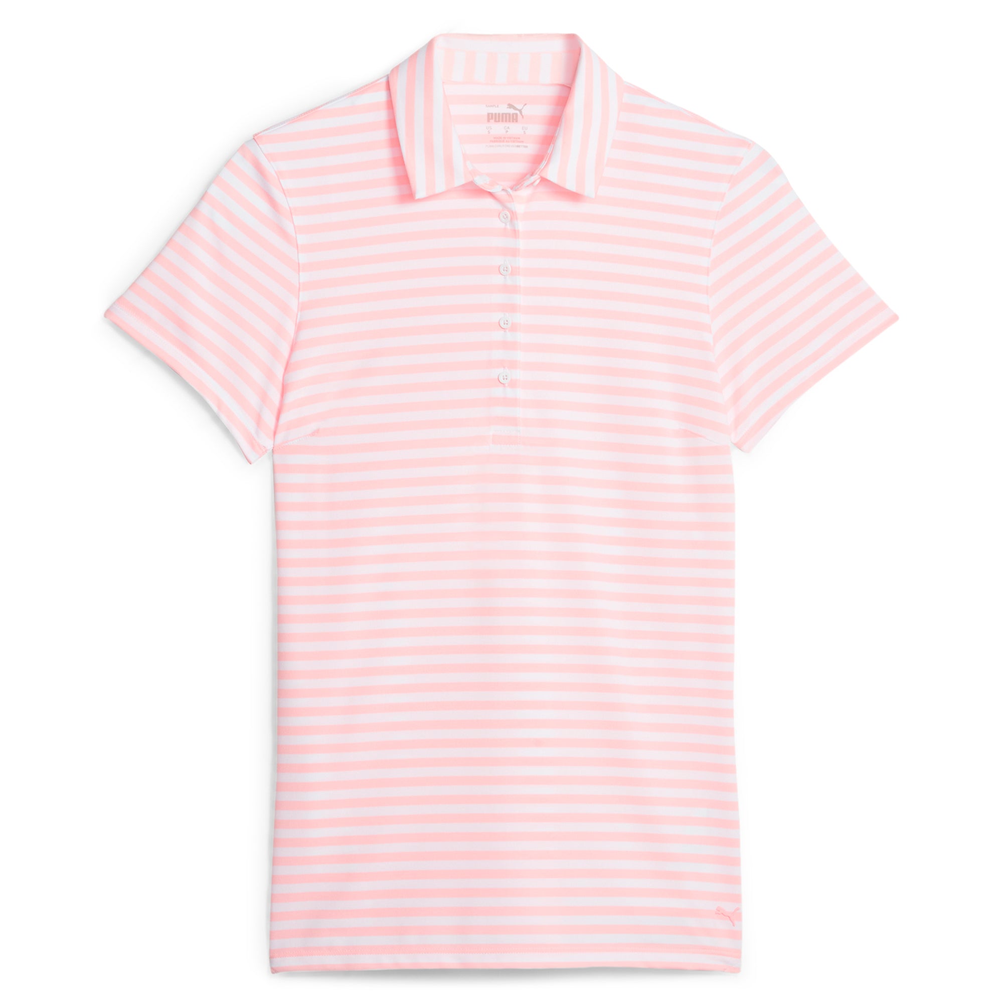 Women's MATTR Somer Stripe Golf Polo Shirt - Breathable Moisture-Wicking Performance Top for Golf, Tennis & Casual Wear