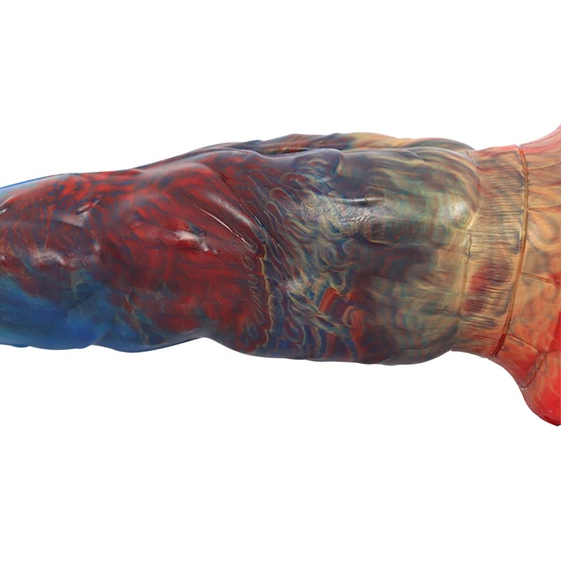 BeHorny Liquid Silicone Dildo - Realistic Alien/Fido Design with Strong Suction Cup | Adult Sex Toy for Couples & Solo Play | Perfect for BDSM, Roleplay & Bedroom Fun