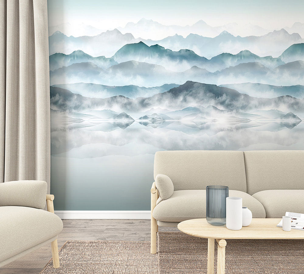 Smart Art Easy Mountain Mist - Premium Wall Art for Home & Office Decor - Perfect for Living Room, Bedroom, and Workspace Aesthetics