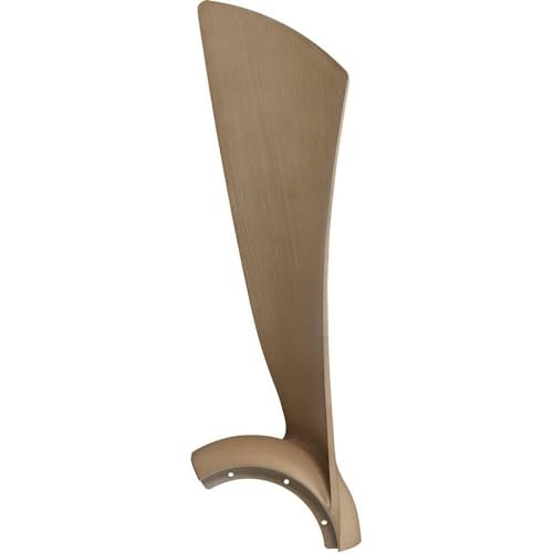 Fanimation BPW8530-44N 44-Inch Natural Wood Ceiling Fan Wrap Blades - Set of 3 - Perfect for Indoor/Outdoor Living Rooms, Bedrooms & Patios