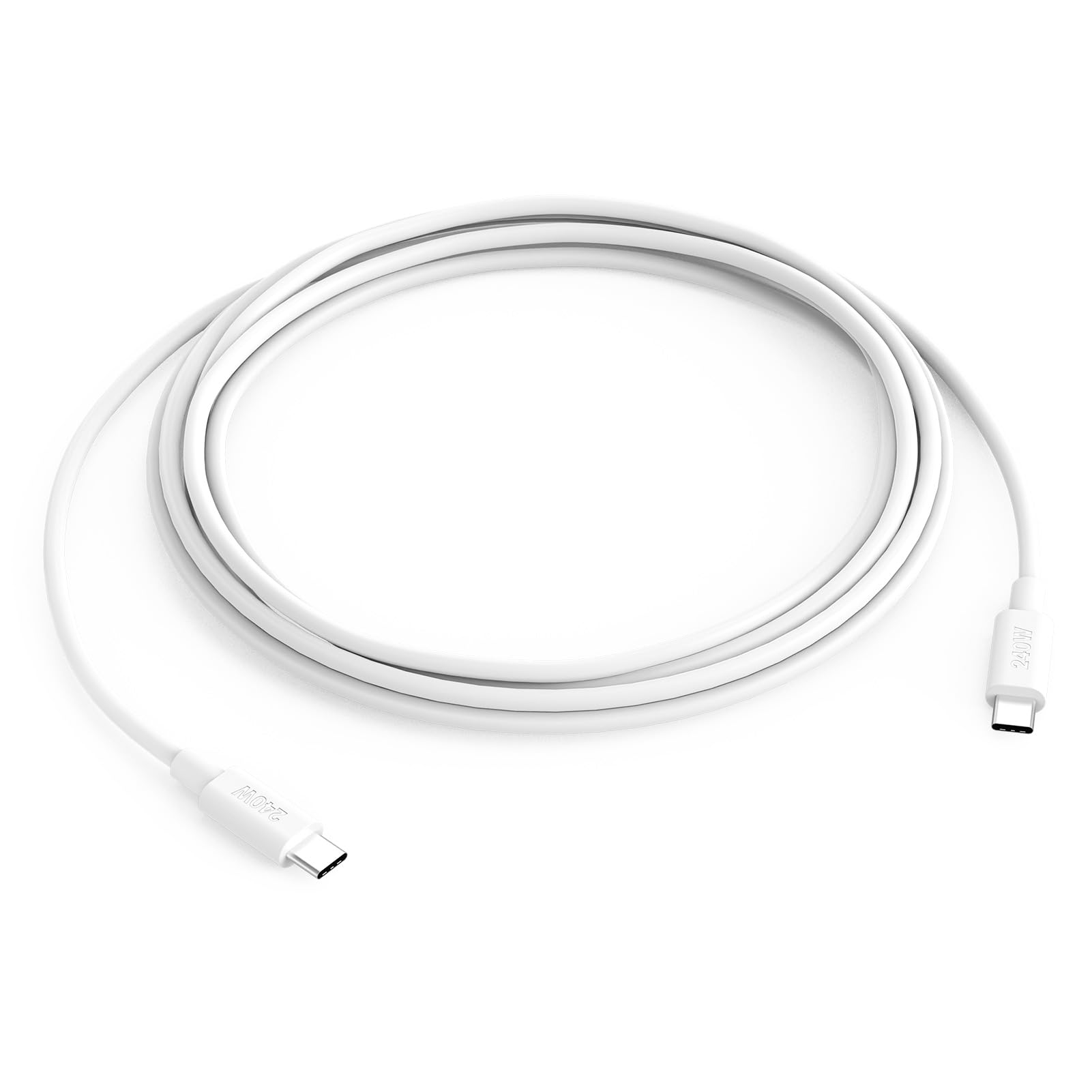 240W USB C to USB C Fast Charging Cable 6ft - Compatible with MacBook Pro/Air, iPad 10th/Pro/Air/Mini, iPhone 16/15 - High Speed PD Charger Cord for Home, Office & Travel