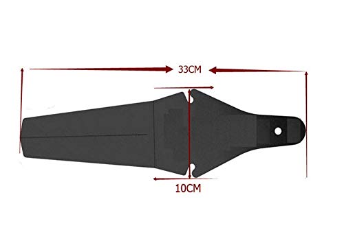 Premium Bike Mud Guard - Universal Folding Rear Fender for Road & Mountain Bikes | Durable Cycling Tire Protection | Perfect for Commuting, Off-Road Adventures & Wet Weather Riding (Black)