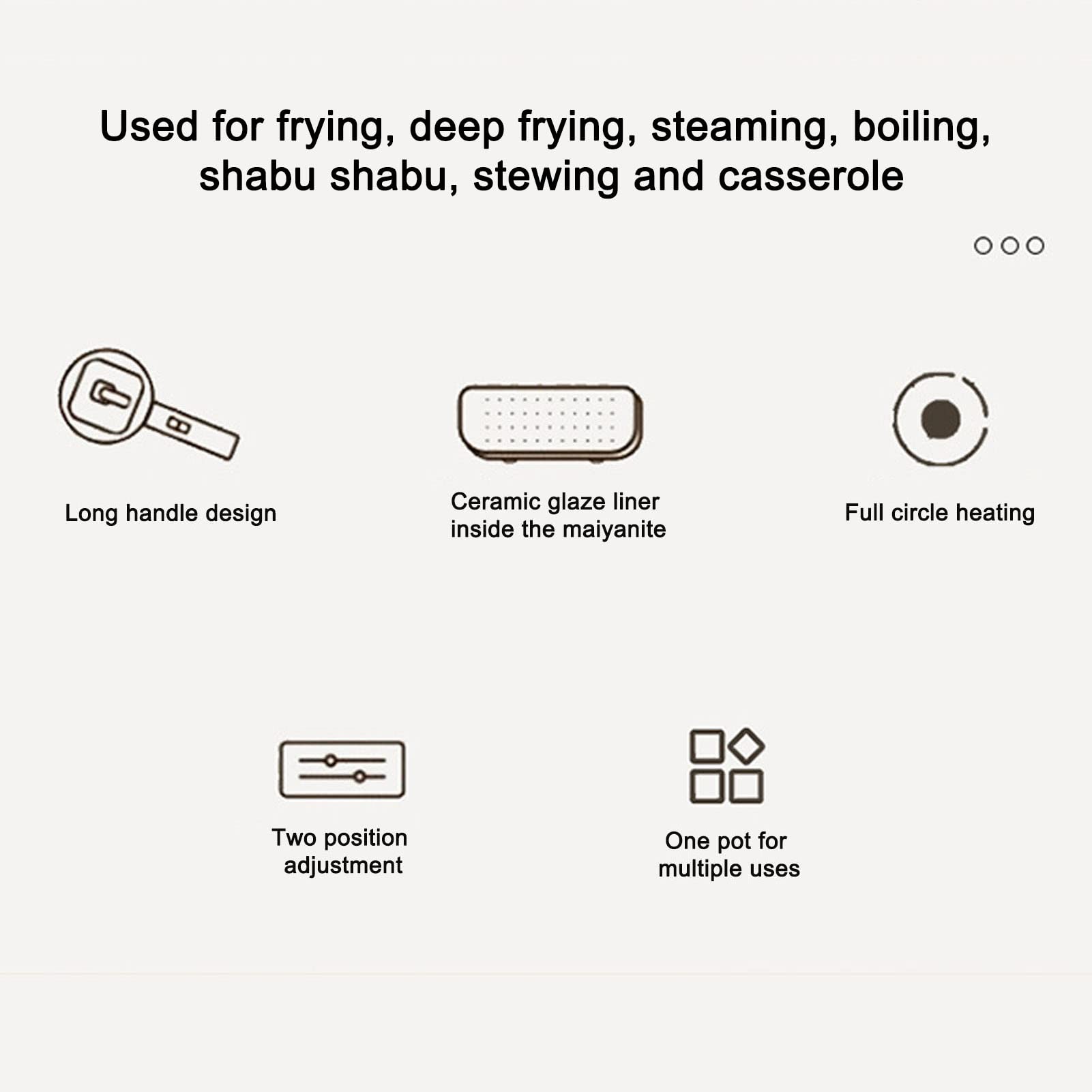 Multifunctional Electric Stove - Portable Induction Cooktop for Home, Dorm, Office & Travel | Fast Heating, Energy Efficient | Perfect for Cooking, Boiling & Frying (White)