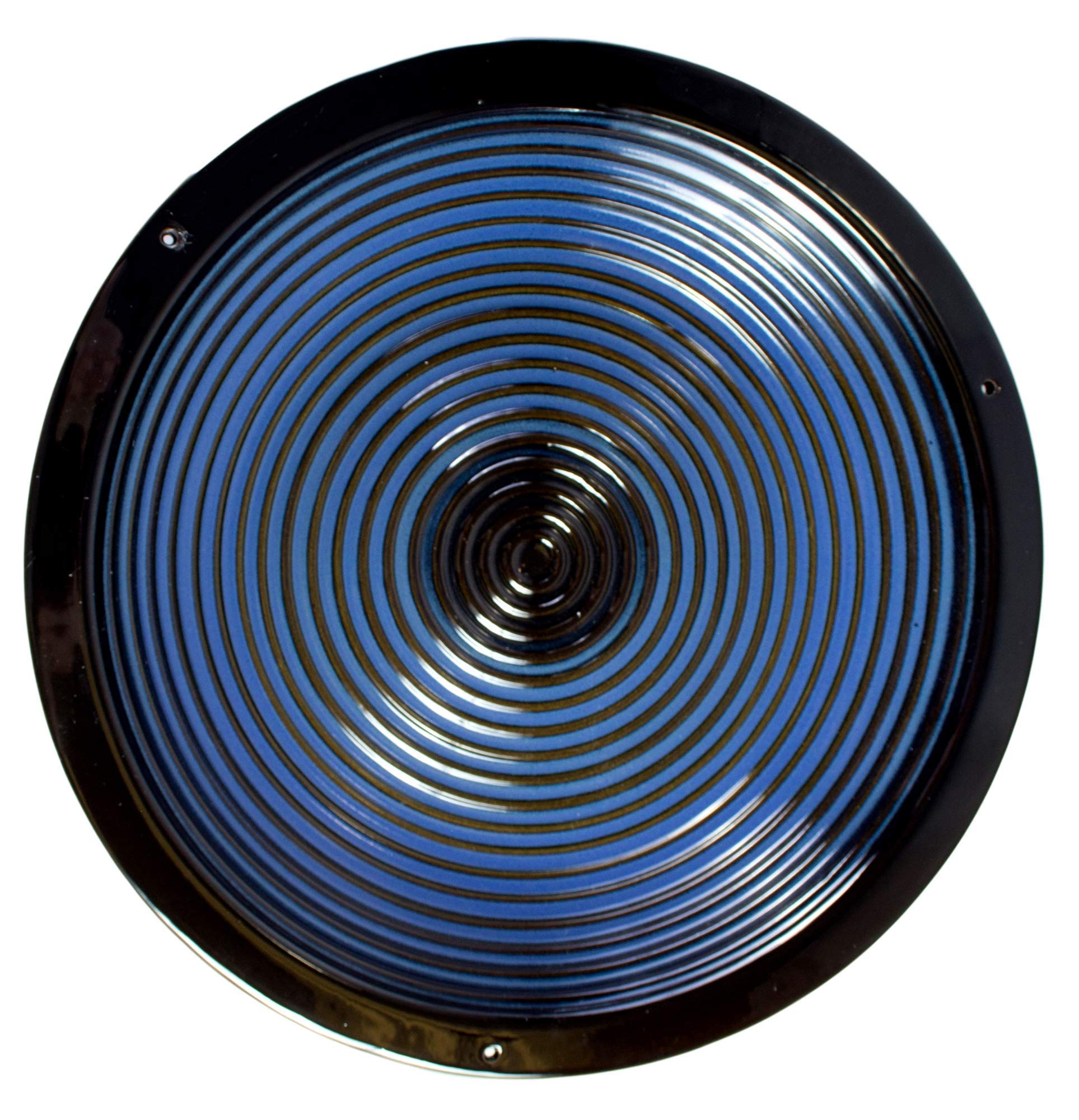BYER OF MAINE Circles Hanging Bird Bath and Alcyon Pagoda Bird Feeder Set - Cobalt Blue Outdoor Garden Decor for Attracting Wild Birds - Perfect for Backyards, Patios, and Bird Watching Enthusiasts