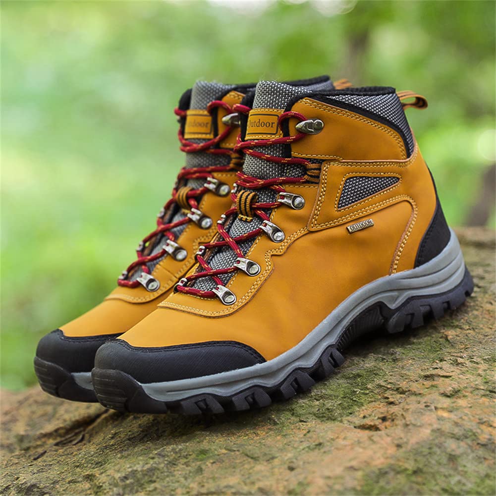Men's Waterproof Hiking Boots - Lightweight Ankle Boots with Multi-Terrain Lugs for Outdoor Work & Adventure - Durable Camouflage Design for Hiking, Camping & Trail Running