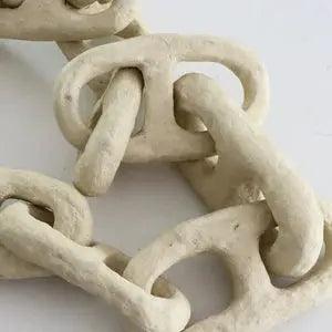 Ivory Beaded Chain Decor - Elegant Home & Wedding Decoration for Walls, Tables, and Events