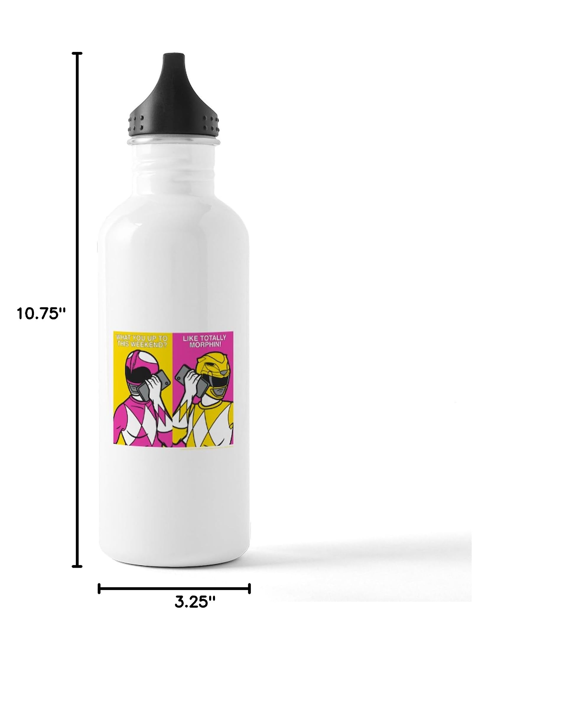 Power Rangers 1.0L (34 oz) Stainless Steel Water Bottle - Insulated Thermos for Kids & Adults - Perfect for School, Gym, Hiking & Outdoor Activities