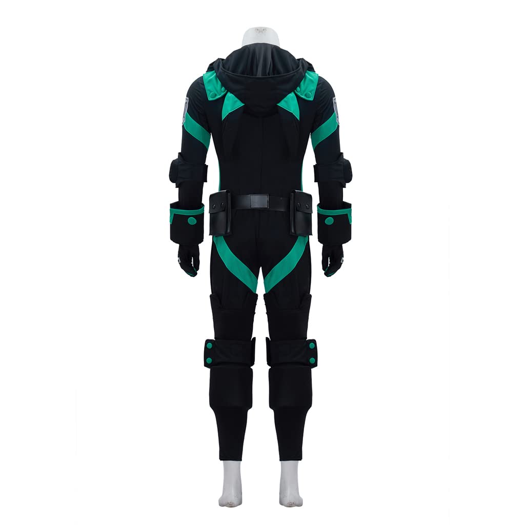 BNHA Hero Cosplay Costume for Men - Black Anime Battle Suit | My Hero Academia Halloween Outfit | Perfect for Conventions, Cosplay Events & Halloween Parties