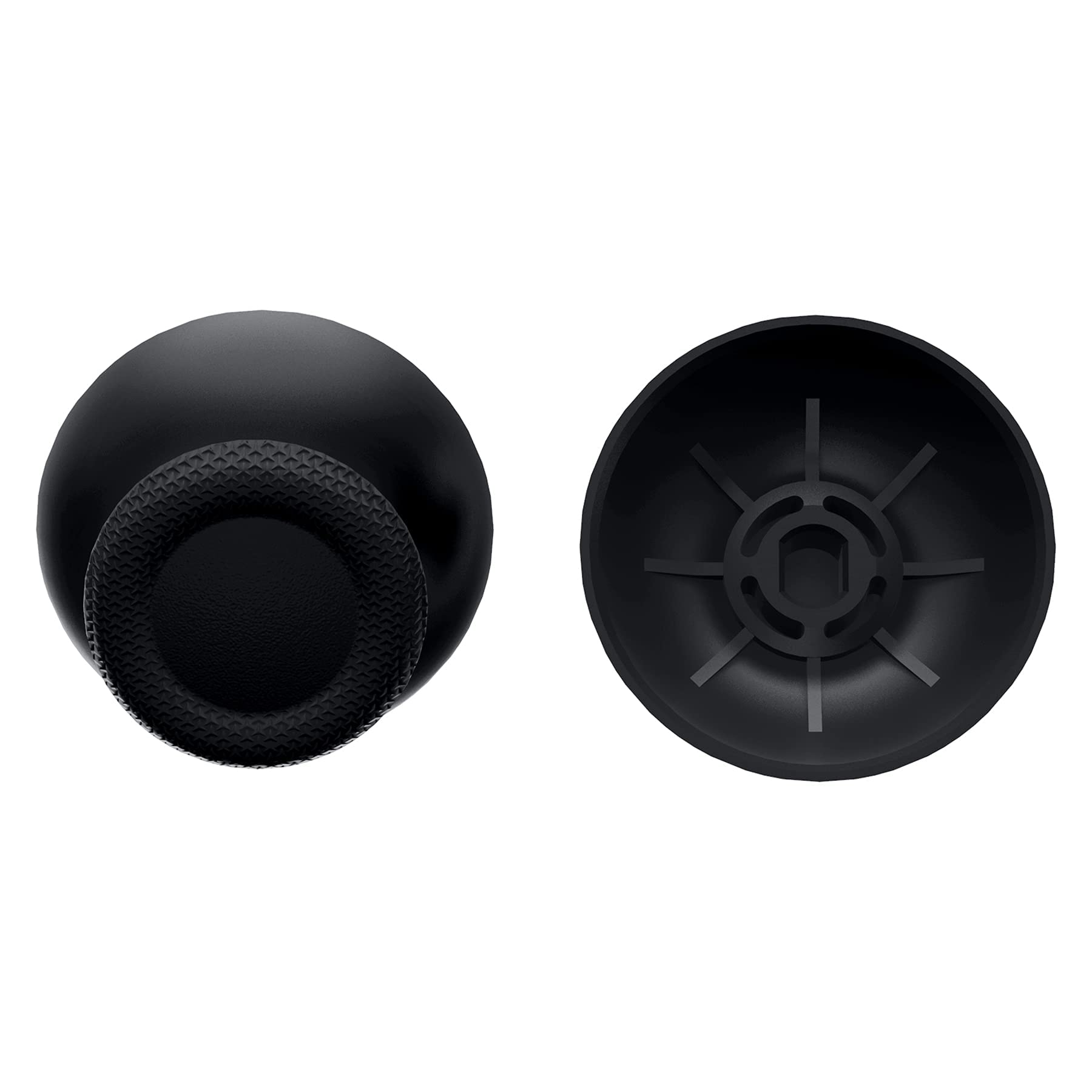ExtremeRate Black PS5 Controller Thumbsticks - Compatible with PS4 for Gaming