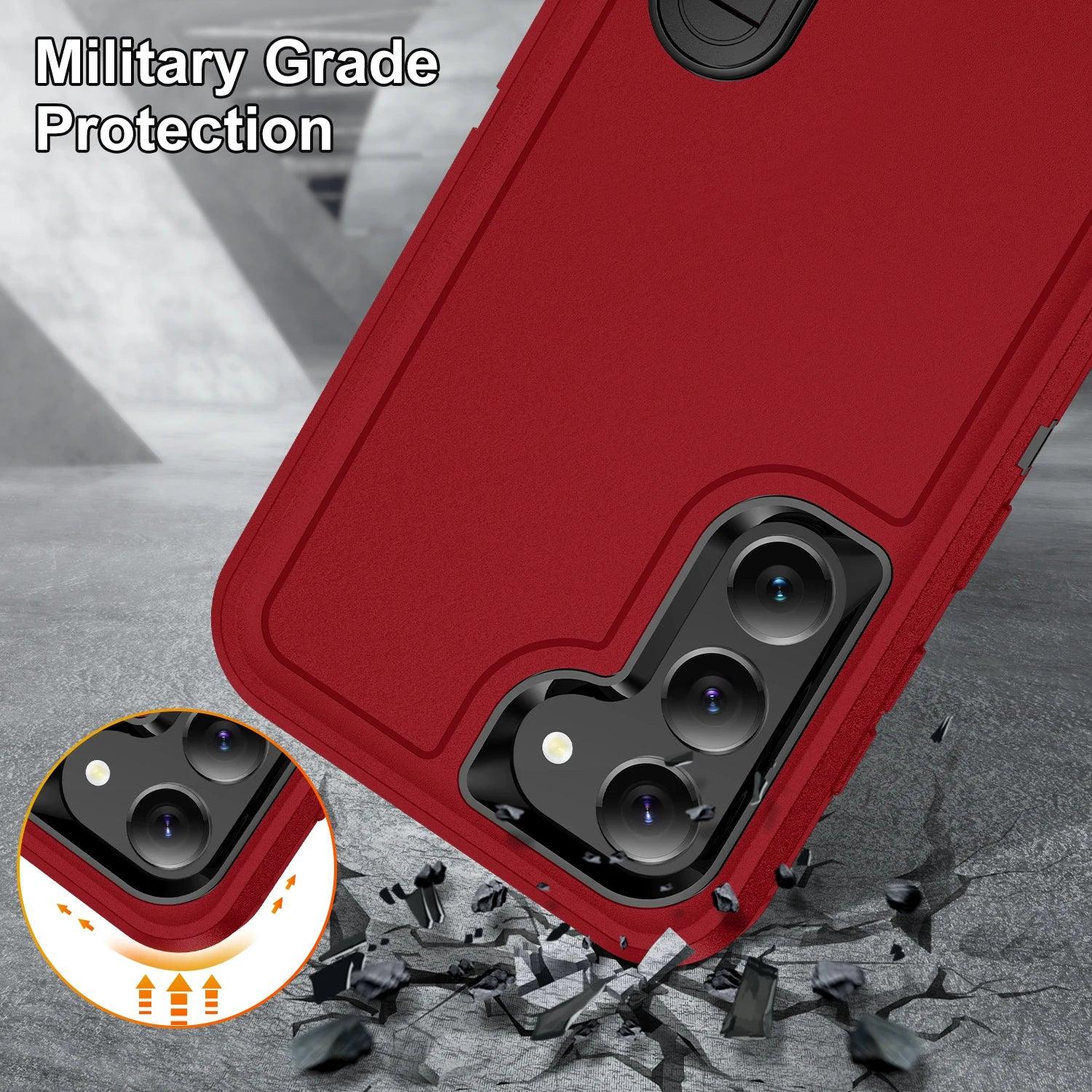 Samsung Galaxy S24 Plus Shockproof Case with Kickstand - Anti-Dust, Military-Grade Protection for Outdoor & Active Lifestyle