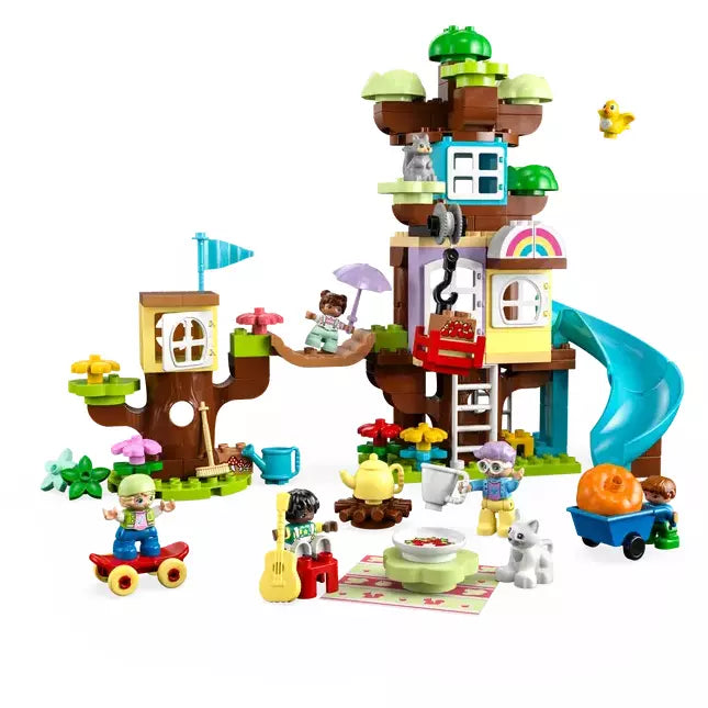 LEGO DUPLO 3-in-1 Creative Treehouse Building Toy Set 10993 - Fun Educational Construction Playset for Toddlers & Preschoolers - Perfect for Indoor Playtime & Birthday Gifts
