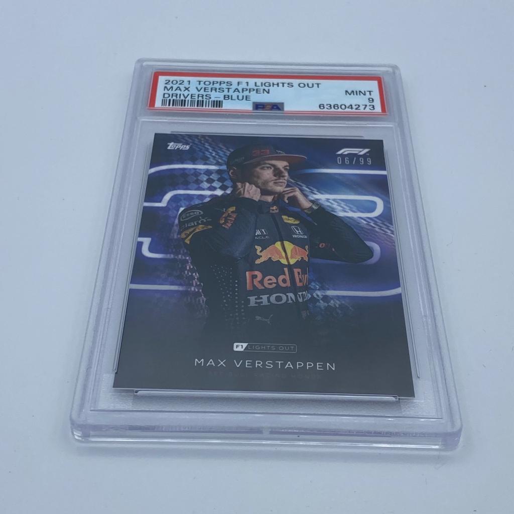 Max Verstappen 06/99 F1 Racing Driver Blue Parallel Collectible Card - Perfect for F1 Fans, Sports Memorabilia Collectors & Trading Card Enthusiasts