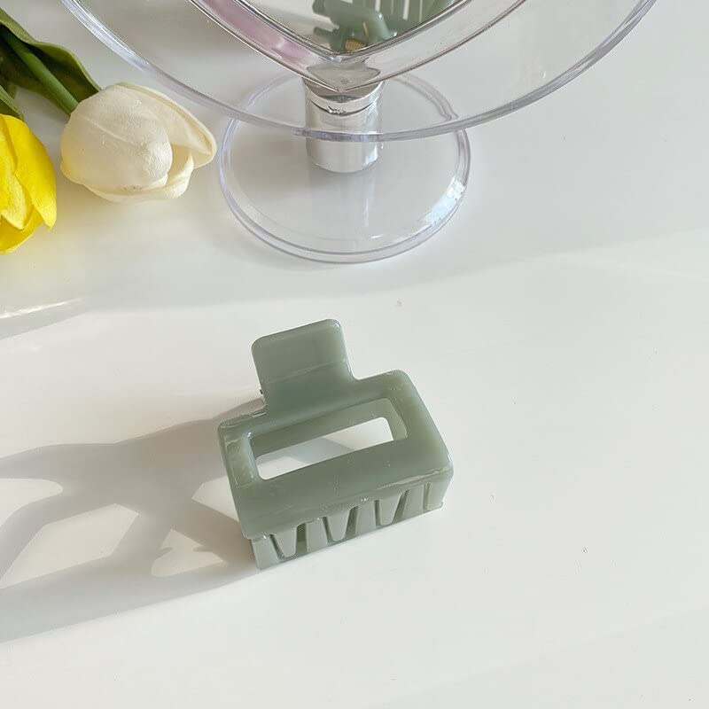 APPSAMBR 3-Piece Large Square Acetate Acrylic Korean Hair Claw Clips - Crab Claw Hair Clamps for Women & Girls | Perfect for Updos, Ponytails & Everyday Hairstyles