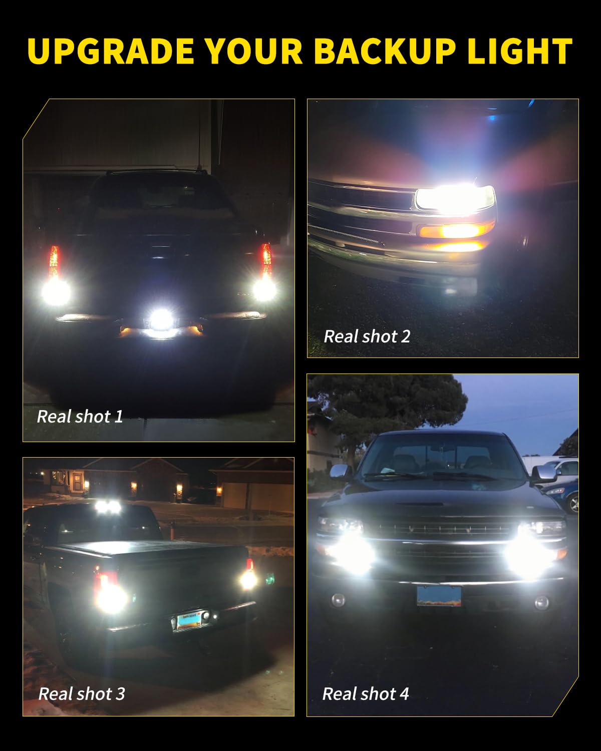 AUXLIGHT 7440 7441 7443 7444 T20 992 W21W LED Bulbs - Xenon White Ultra Bright 60-SMD LED Replacement for Backup/Reverse Lights, Brake/Tail Lights, Turn Signal/Parking Lights - Perfect for Cars, Trucks, SUVs, Motorcycles & Boats (Pack of 2)