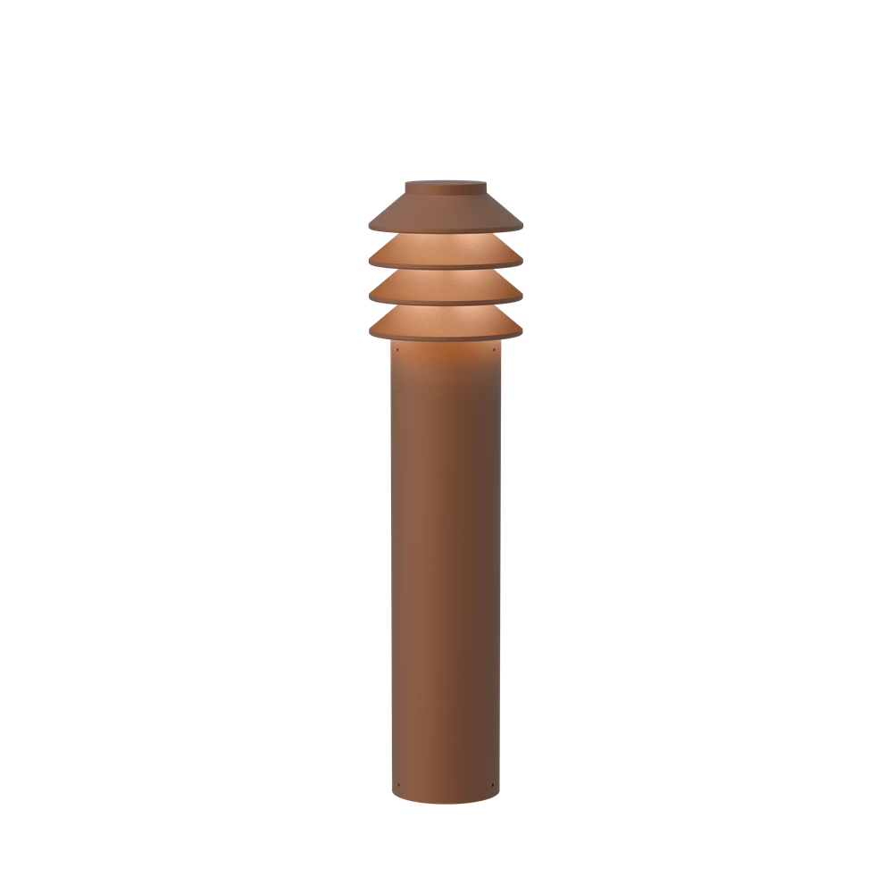 BYSTED GARDEN BOLLARD Lamp - Outdoor Solar LED Landscape Lighting for Pathways, Driveways, and Garden Decor | Weatherproof & Energy Efficient