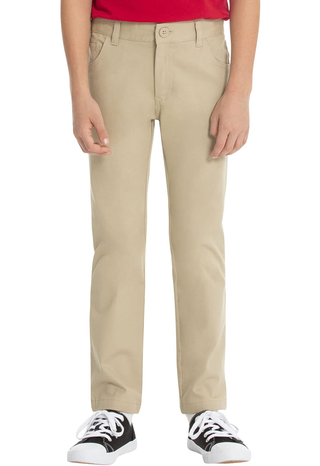 Boys Flat Front School Uniform Pants for Classroom - Comfortable & Durable Dress Code Pants for School, Church & Formal Events