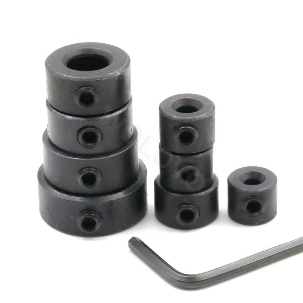 3-16mm Drill Bit Depth Stop Collar Ring Set (9pcs) with Hex Wrench - Replacement Parts for Woodworking Tools - Perfect for Precise Drilling & Spacing in DIY Projects