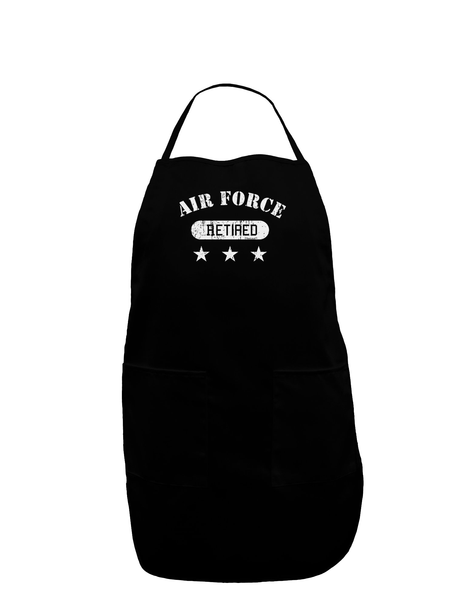 TooLoud Retired Air Force Dark Adult Apron - Premium Kitchen Cooking BBQ Grilling Apron for Men & Women - Perfect for Cooking, Baking, Grilling & Outdoor Activities