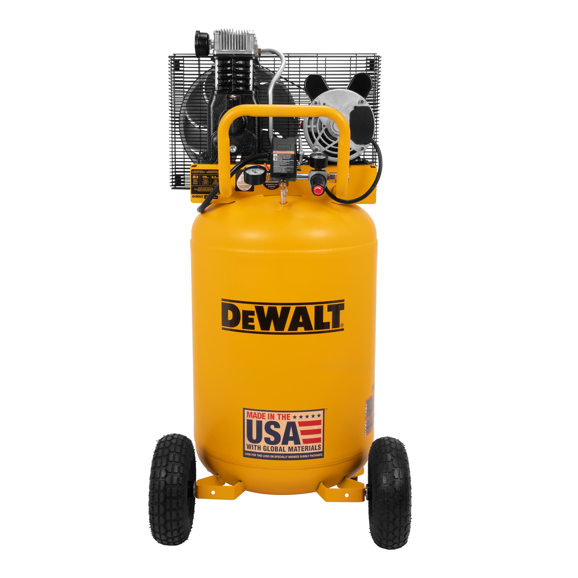 DeWALT DXCM303 30 Gallon 175 PSI Vertical Portable Air Compressor - Powerful & Quiet for Construction, Woodworking & DIY Projects