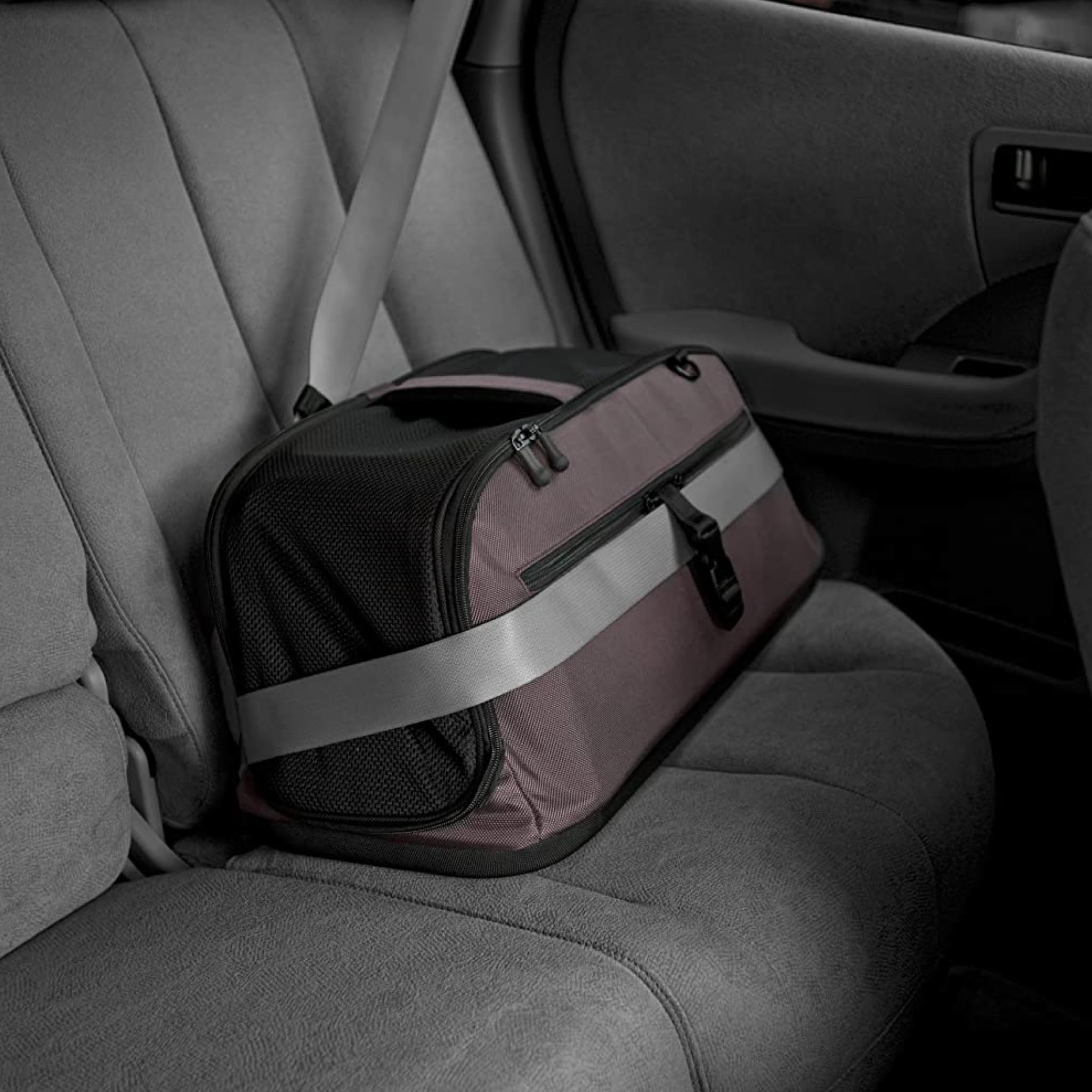 Sleepypod Air - FAA Approved Pet Carrier & Crash-Tested Dog & Cat Car Seat for Small Pets Up to 18 lbs (Dark Chocolate) - Perfect for Air Travel & Road Trips with Your Furry Friend