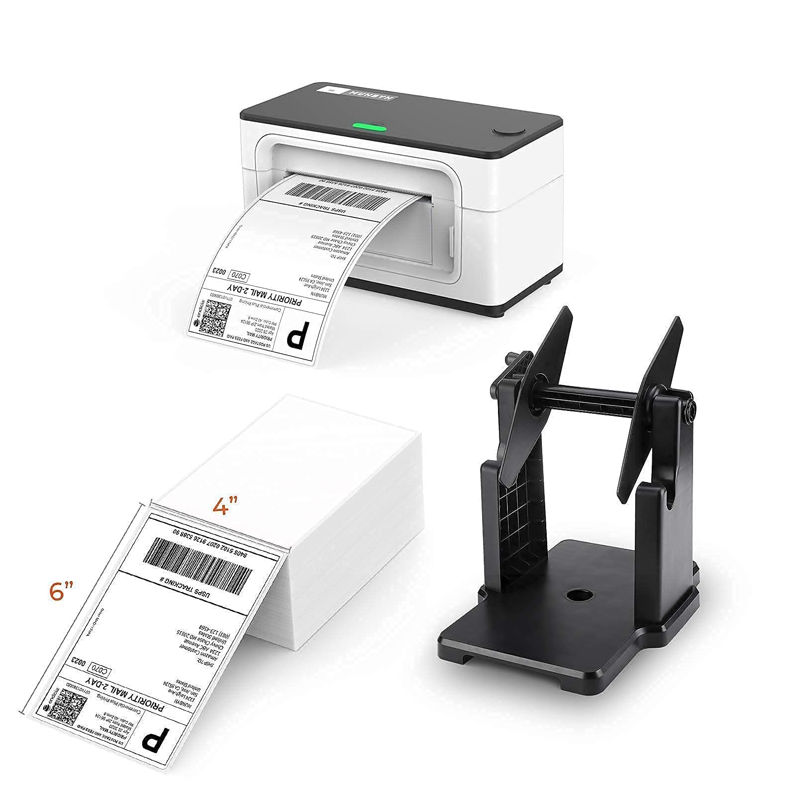 MUNBYN Thermal Label Printer with 500 Labels - Compatible with UPS, FedEx, Amazon, eBay, Etsy, Shopify - Perfect for Shipping, Barcode & Inventory Labeling for Small Businesses & Home Offices