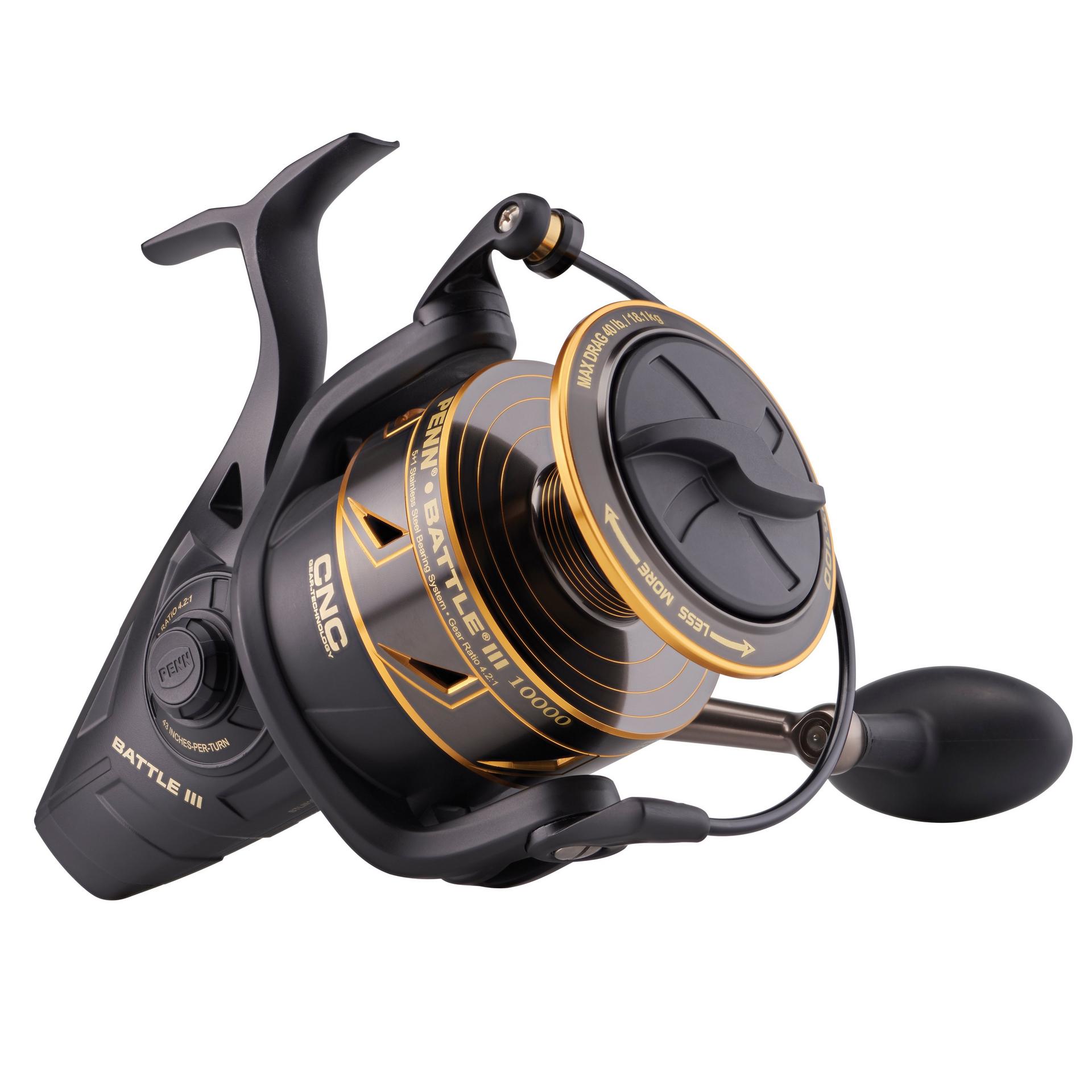 Battle® III Spinning Reel - High Performance Saltwater Fishing Reel with Smooth Drag System | Perfect for Offshore, Surf, and Pier Fishing Adventures