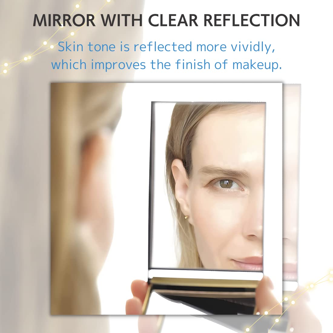 Premium Japanese Maki-e Art Compact Makeup Mirror by HORIUCHI - 2-Sided 1X/3X Magnification, Travel Size, Elegant Gift for Makeup Lovers | Perfect for Home Vanity, Travel Essentials & Luxury Gift Giving