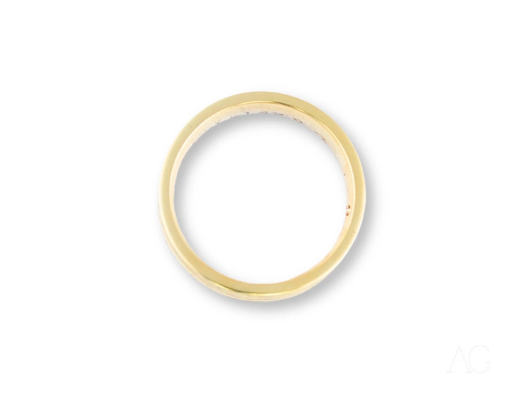 Golden Meridian Wedding Band with Diamond Accent - Elegant 14K Gold Ring for Women & Men - Perfect for Engagement, Anniversary & Special Occasions