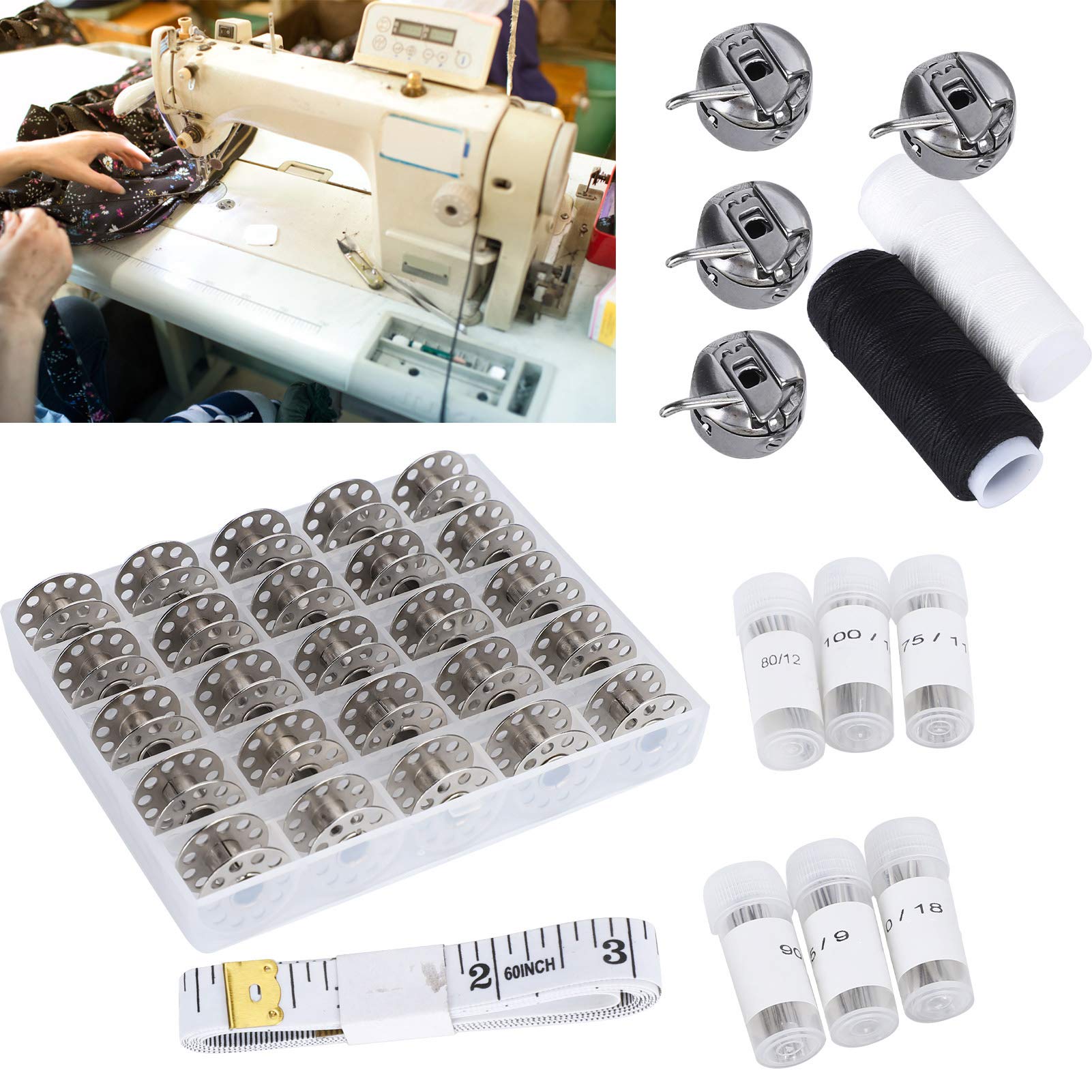Premium Sewing Bobbins for Household & Industrial Use – High-Quality Sewing Machine Accessories & Replacement Parts – Perfect for Quilting, Dressmaking & DIY Sewing Projects