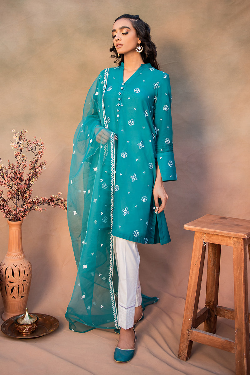 Chunri Suit 2PC Set - Stylish Indian Ethnic Wear with Shirt & Dupatta for Women | Perfect for Festivals, Weddings & Cultural Events
