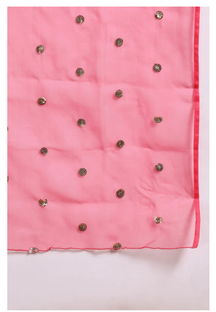 Elegant Pink Poly Silk Kurta Set for Women | Traditional Indian Ethnic Wear | Perfect for Festivals, Weddings & Parties