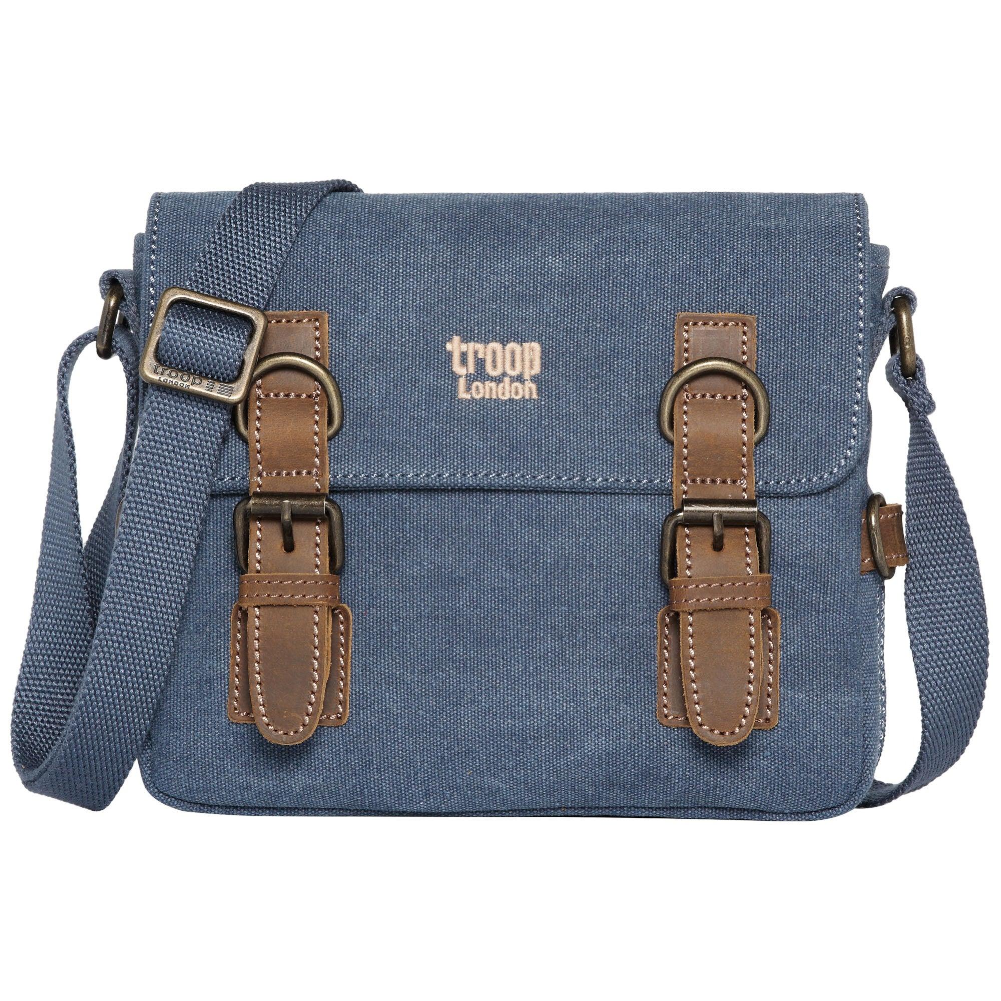 Troop London Classic Canvas Crossbody Bag - Stylish & Durable Travel Bag for Men & Women | Perfect for Daily Commute, Weekend Trips & Outdoor Adventures