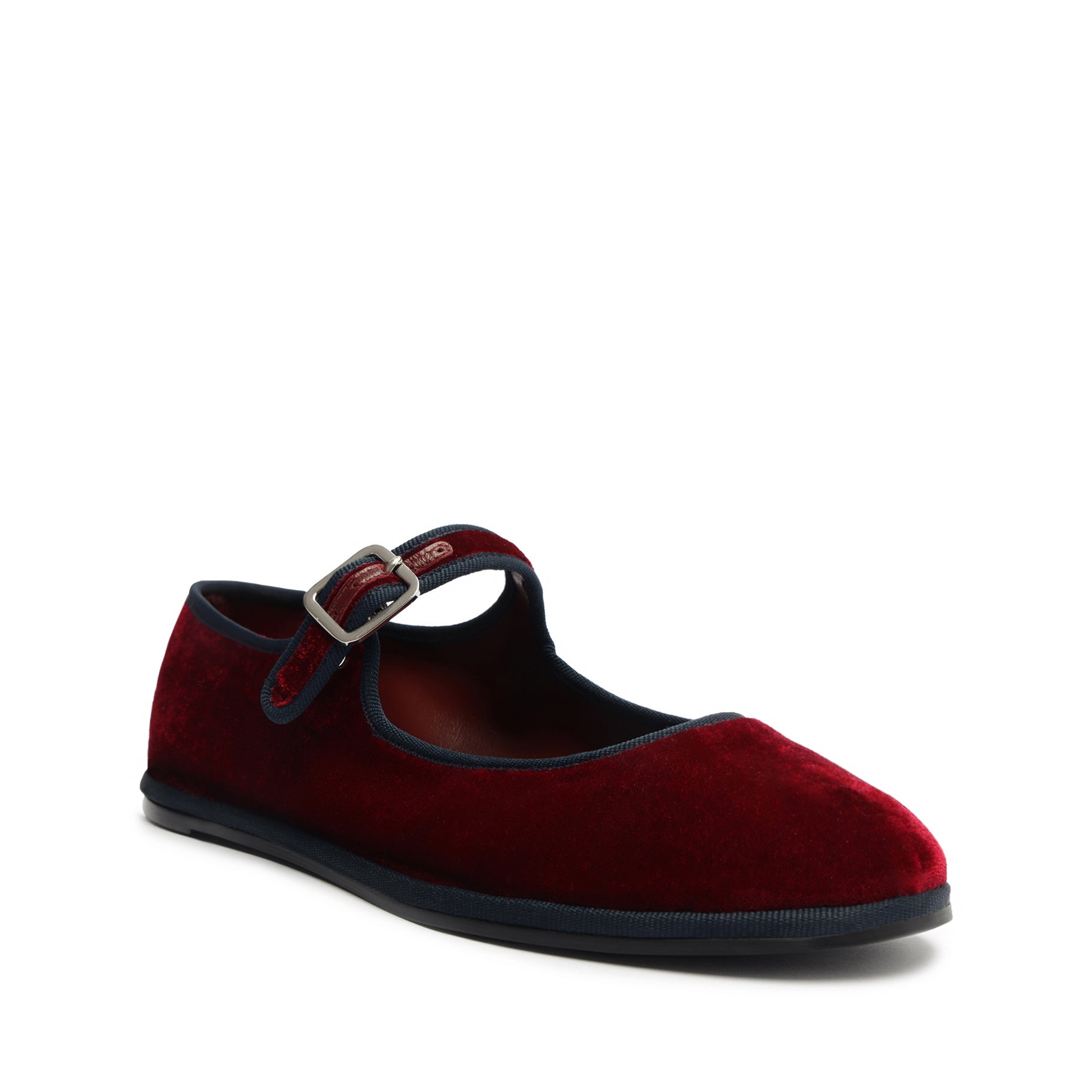 Clarissa Women's Velvet Flat Shoes - Comfortable Slip-On Loafers for Casual Wear, Office & Travel | Soft & Stylish Ballet Flats