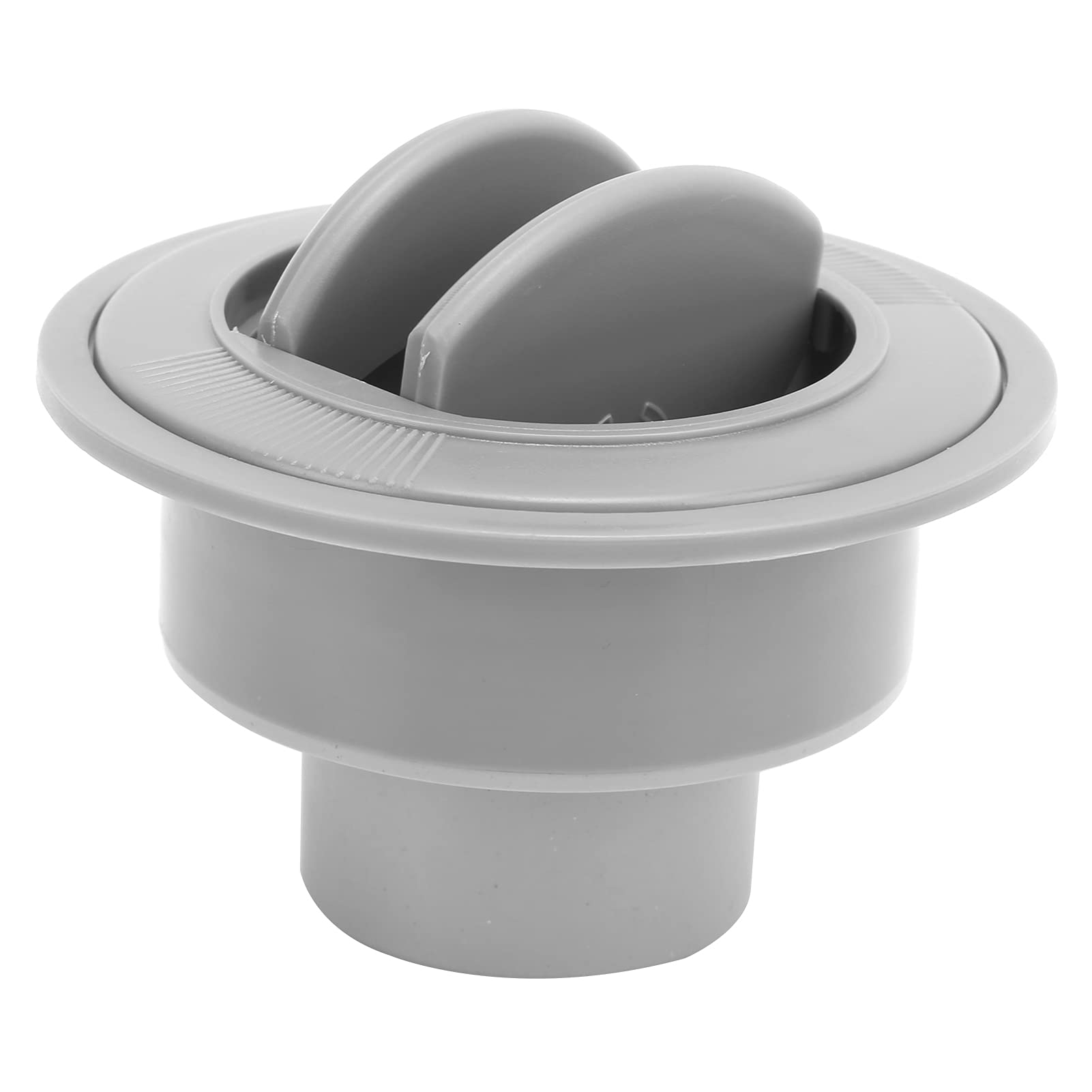 Universal ABS Car Air Conditioning Vent Deflector - 100mm/76mm/47mm Round Dashboard AC Outlet for RV, Boat, Bus - Gray Color - Perfect for Vehicle Cooling & Airflow Control
