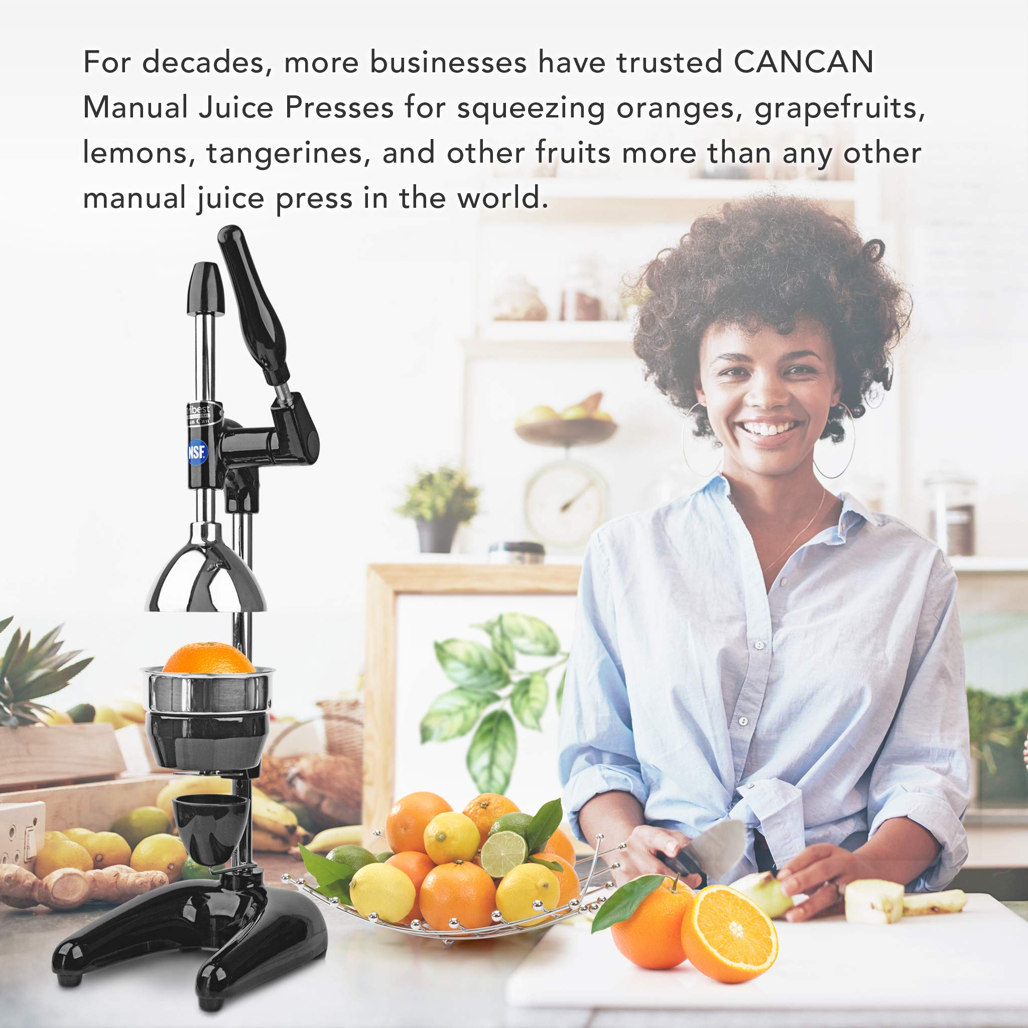 Tribest Slow Masticating Juicer for Citrus Fruits - Cold Press Technology, Black - Perfect for Healthy Juices, Detox Drinks & Smoothies at Home